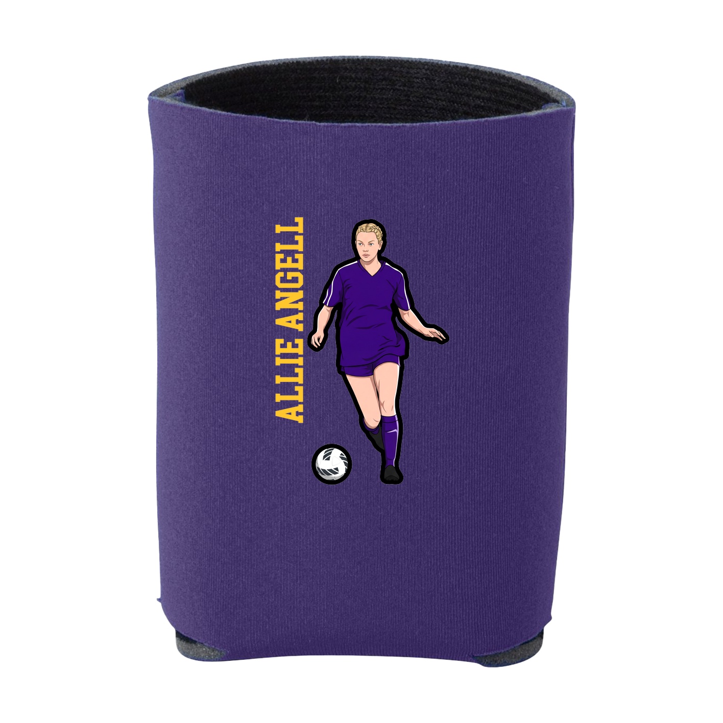 Can Holder — Name Vertical in Purple