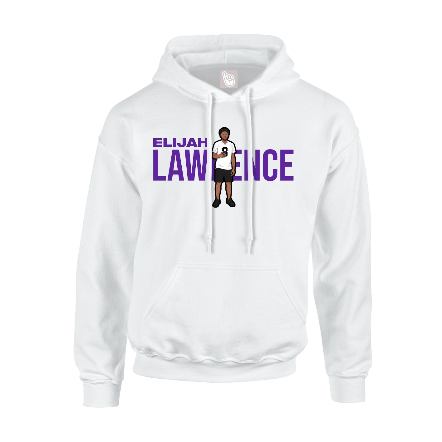 Youth Hoodie — Player Name in White