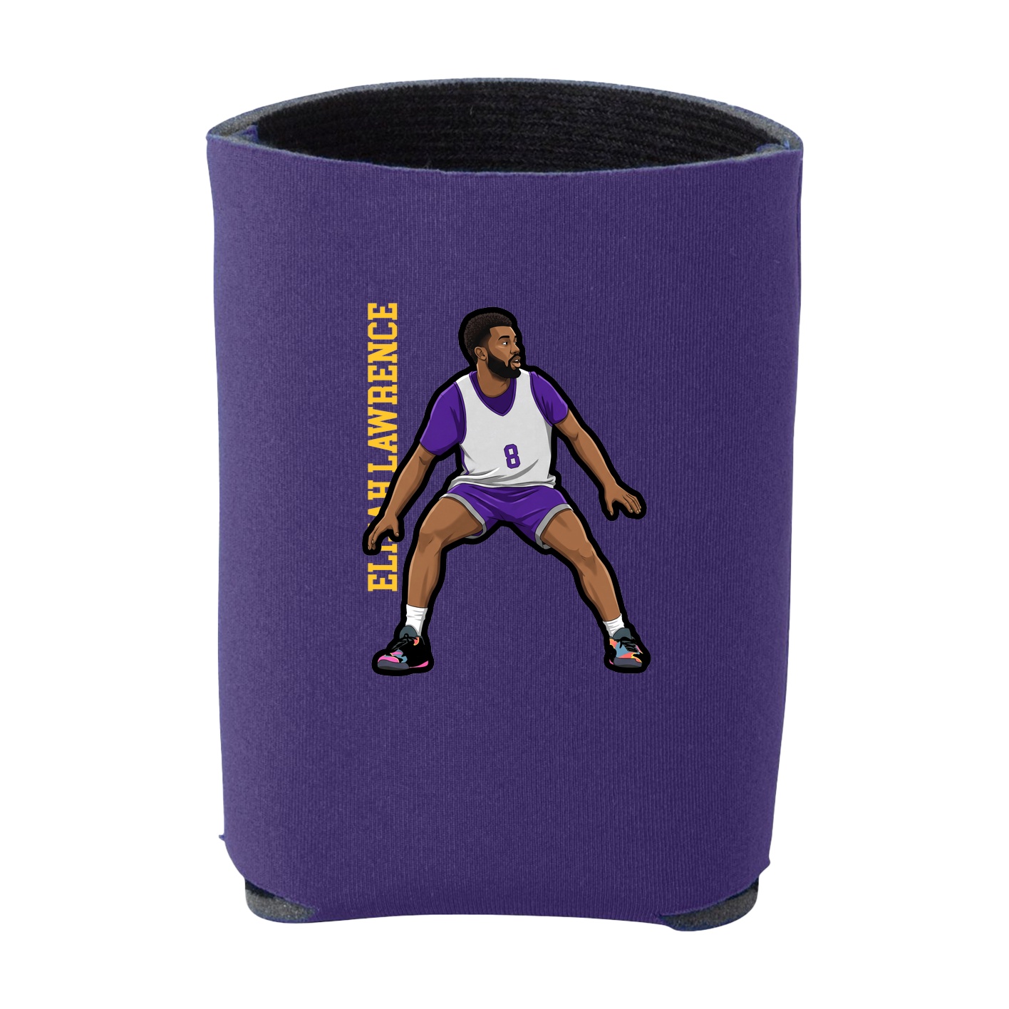 Can Holder — Name Vertical in Purple