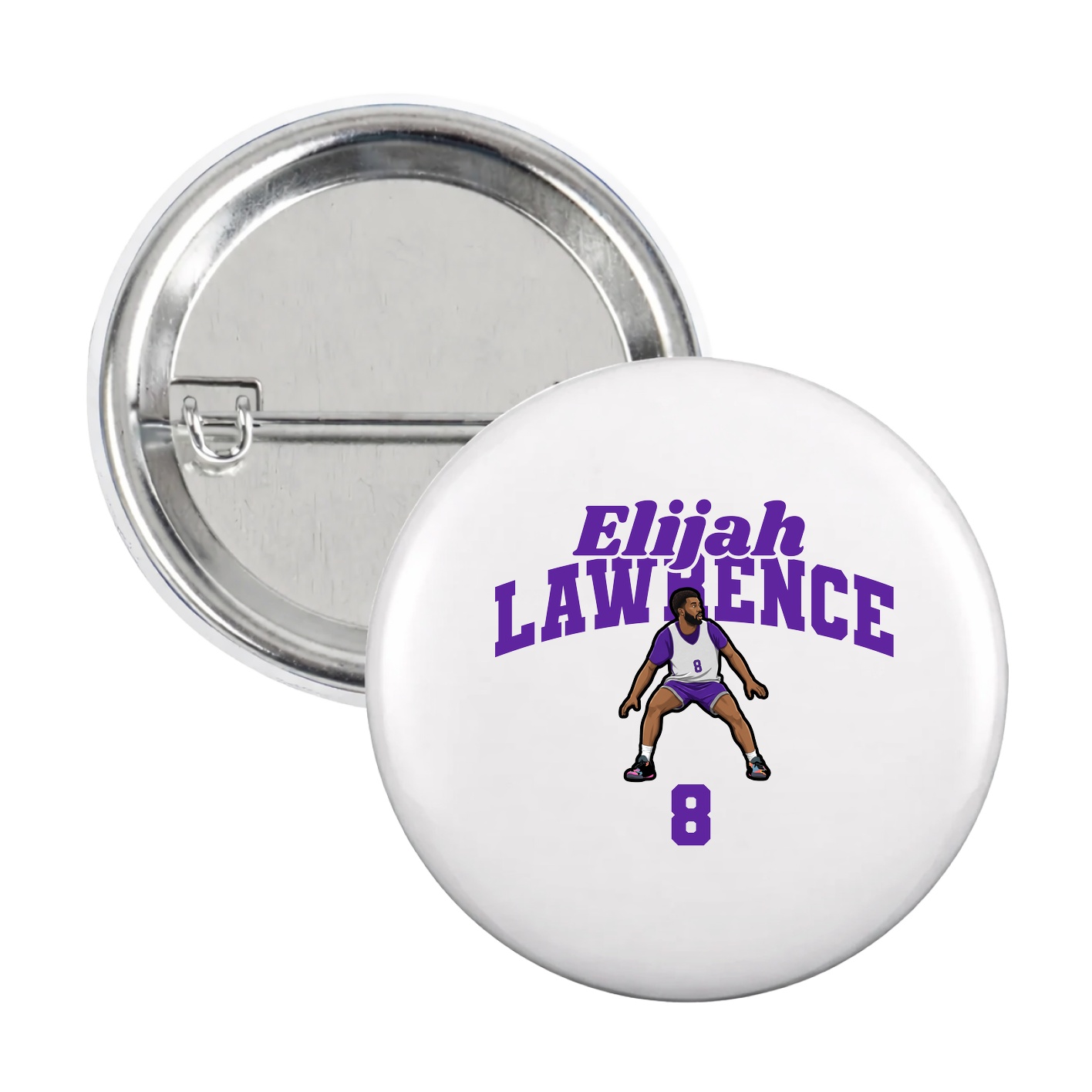 Game Day Button — Signature Arch in White