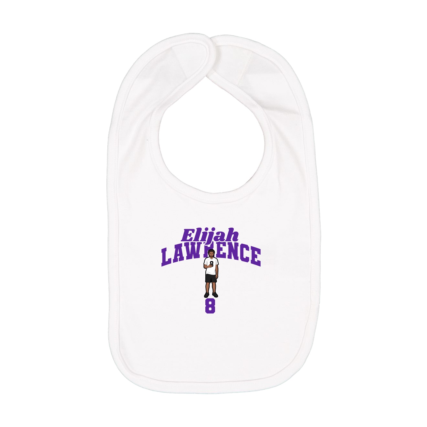 Infant Bib — Signature Arch in White