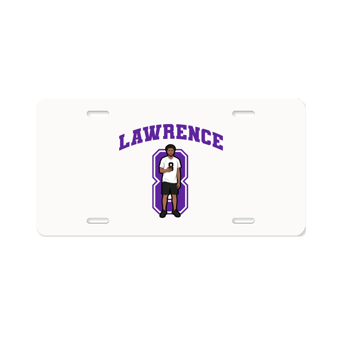 License Plate — Number in Classic
