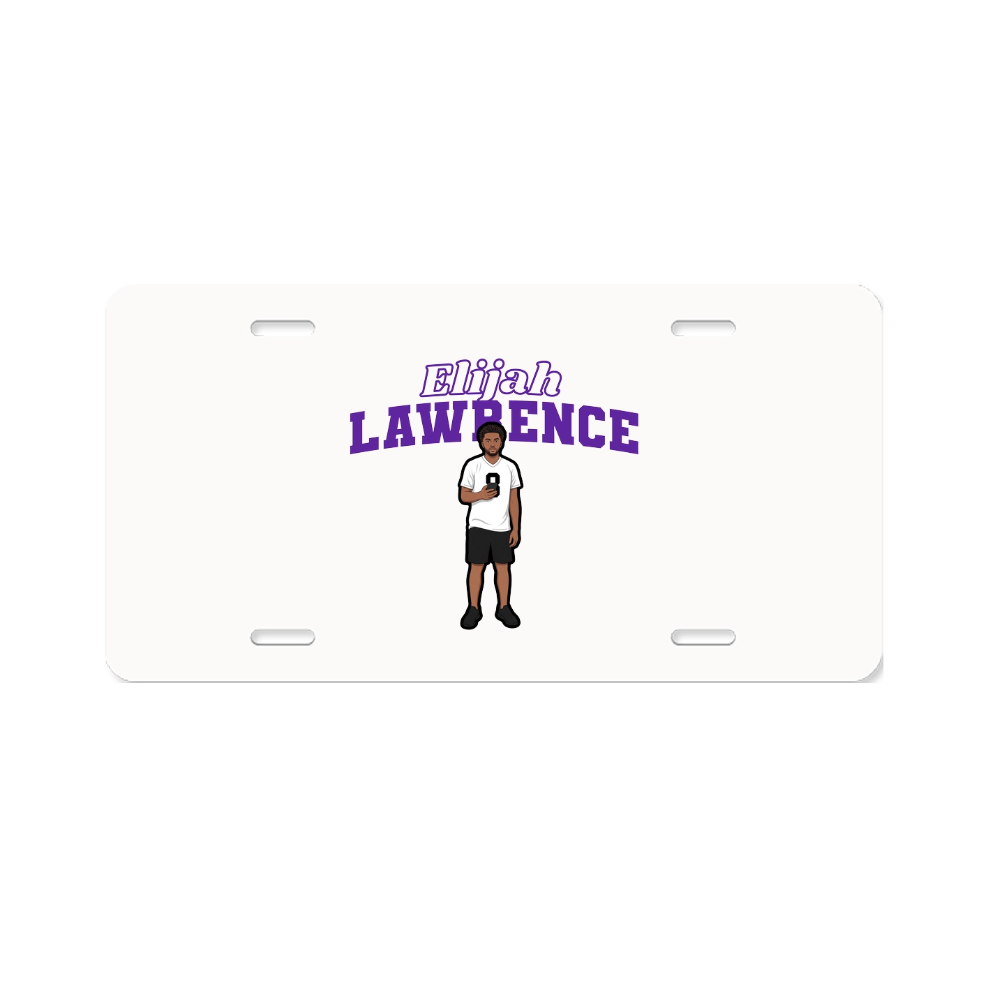 License Plate — Name Arch in Classic
