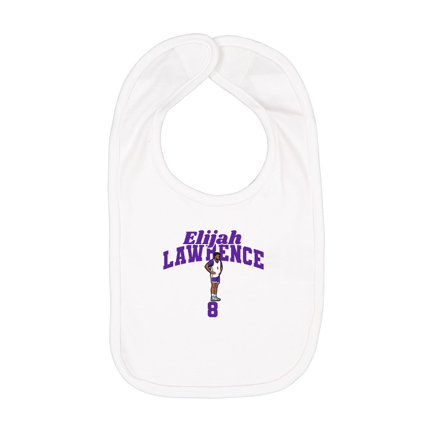 Infant Bib — Signature Arch in White