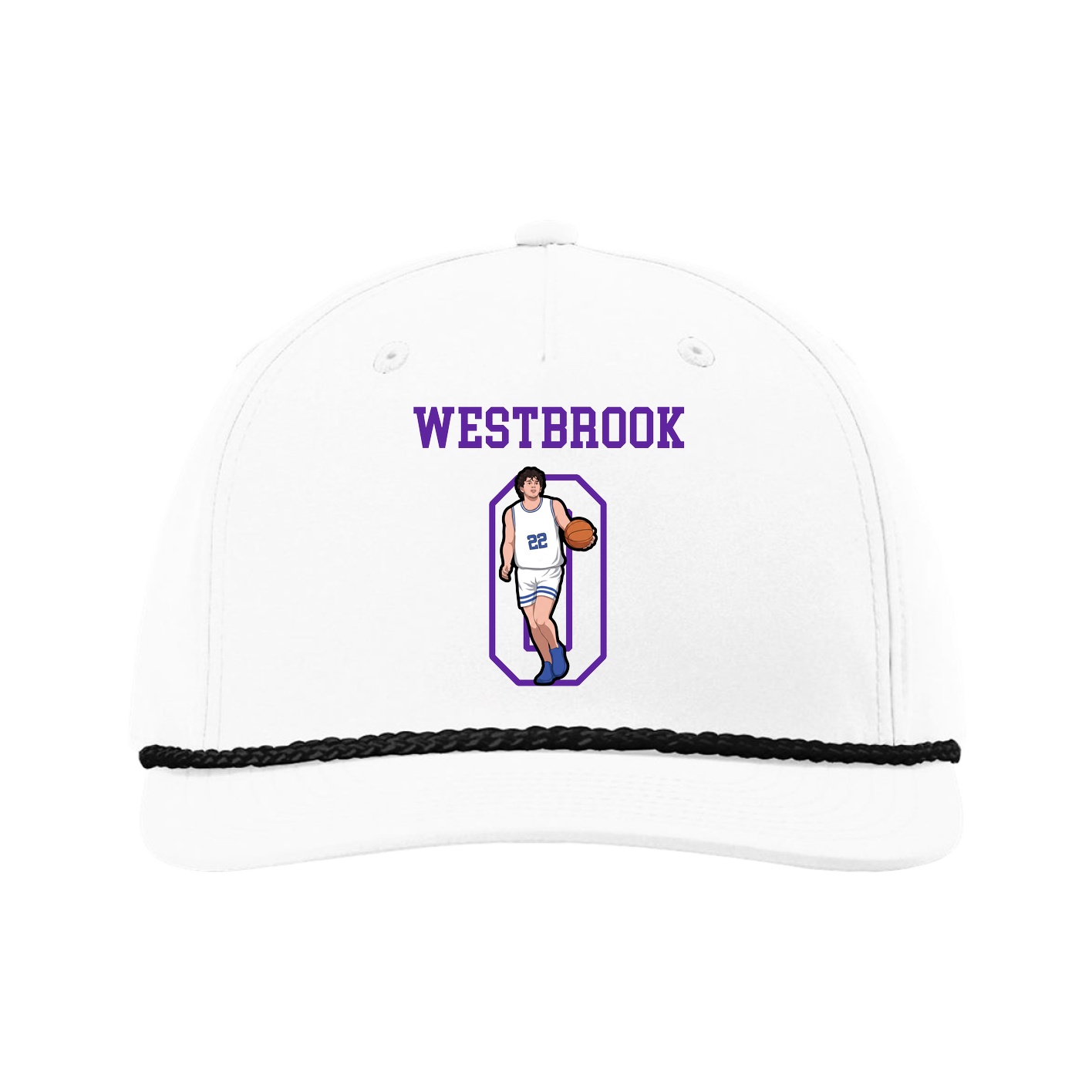 Five-Panel Classic Rope Cap — Shirsey in White