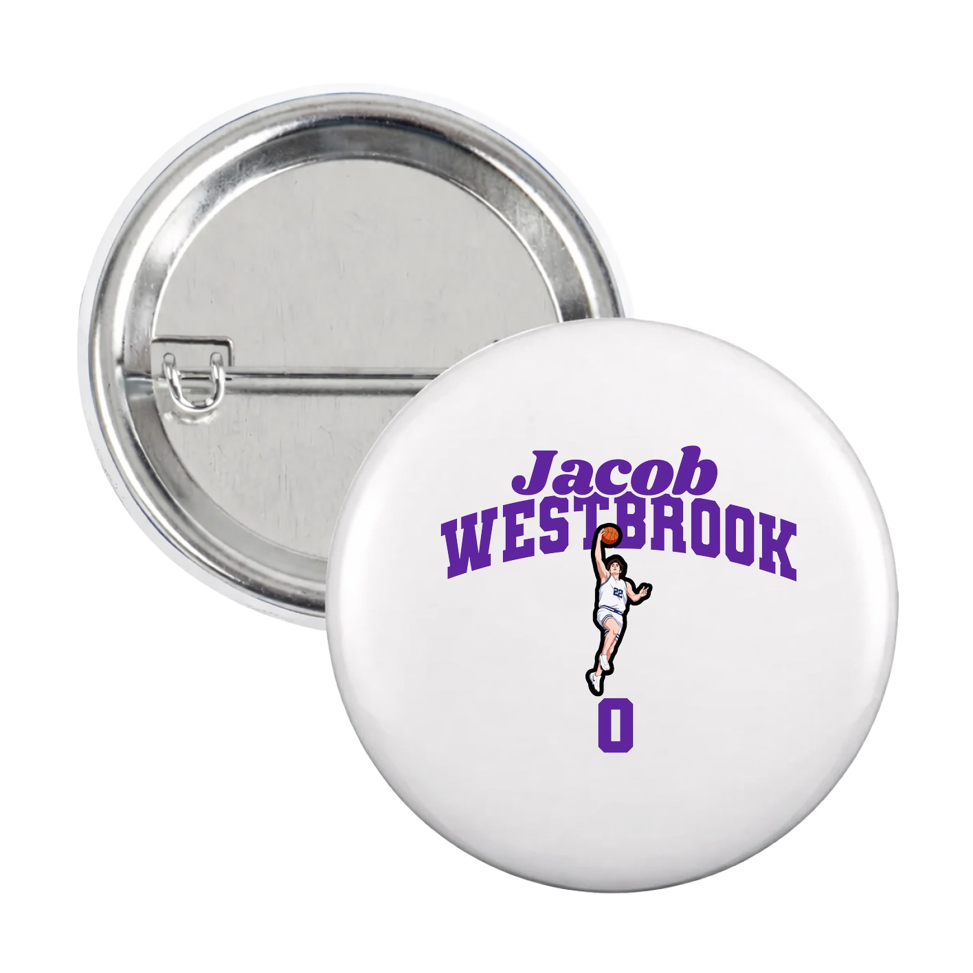 Game Day Button — Signature Arch in White