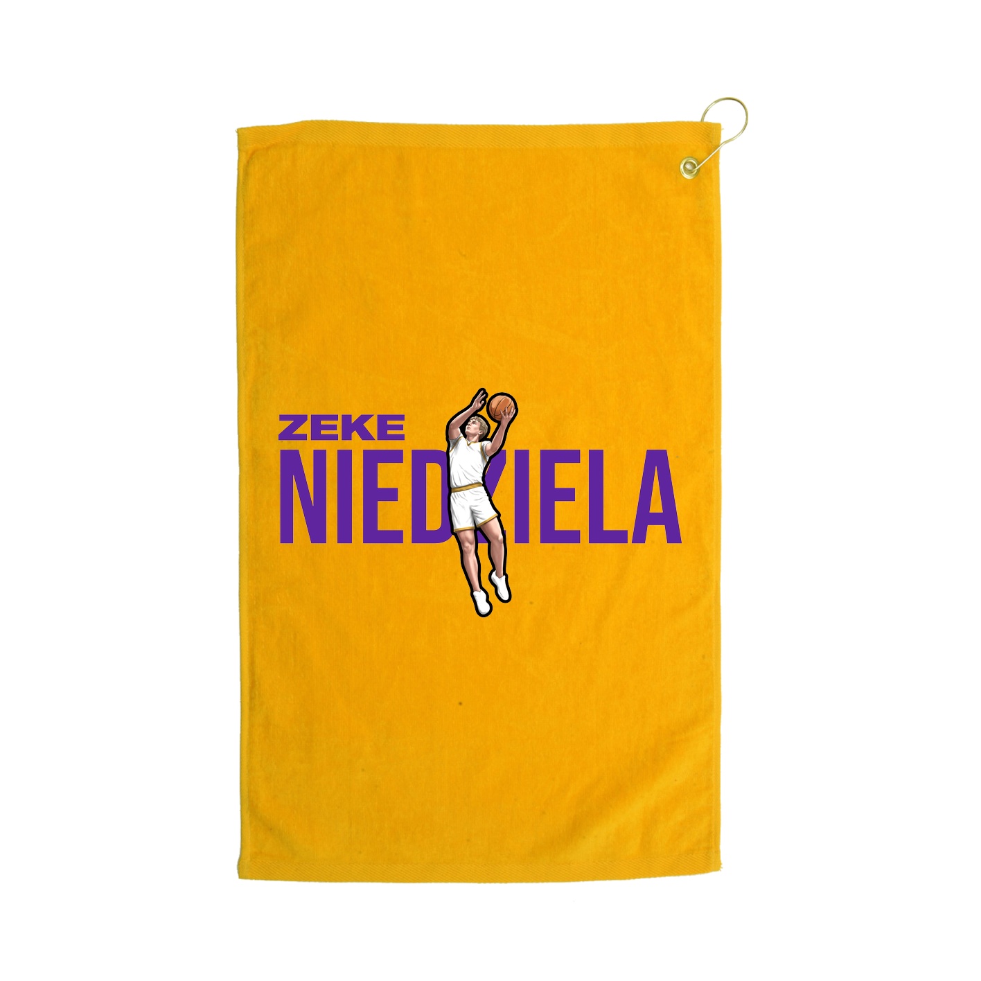 Golf Towel — Player Name in Gold
