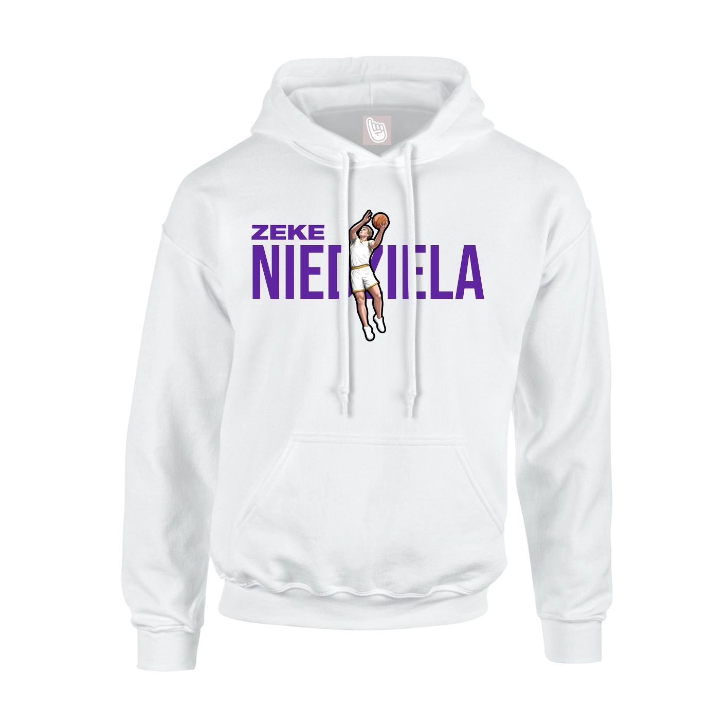 Youth Hoodie — Player Name in White