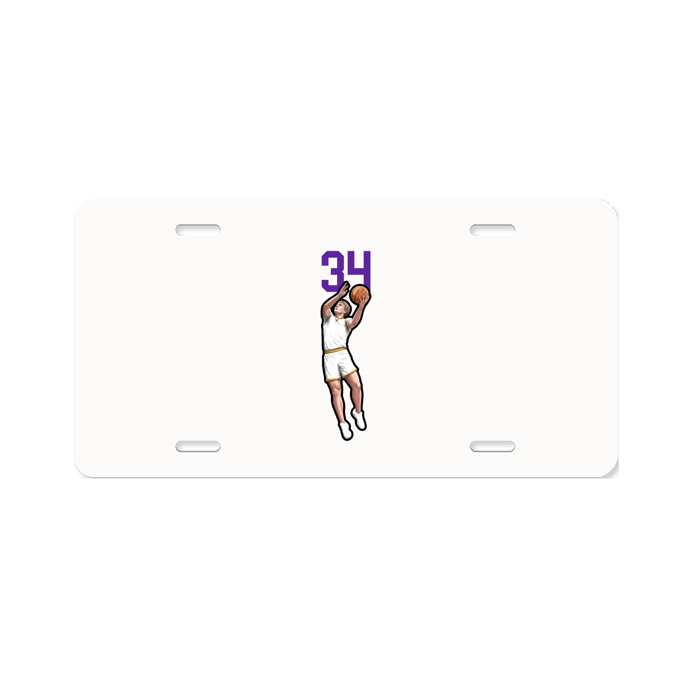 License Plate — Number Top in Classic