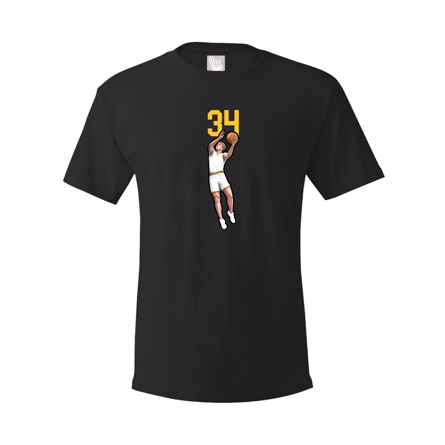 Youth Tee — Number Top in Black