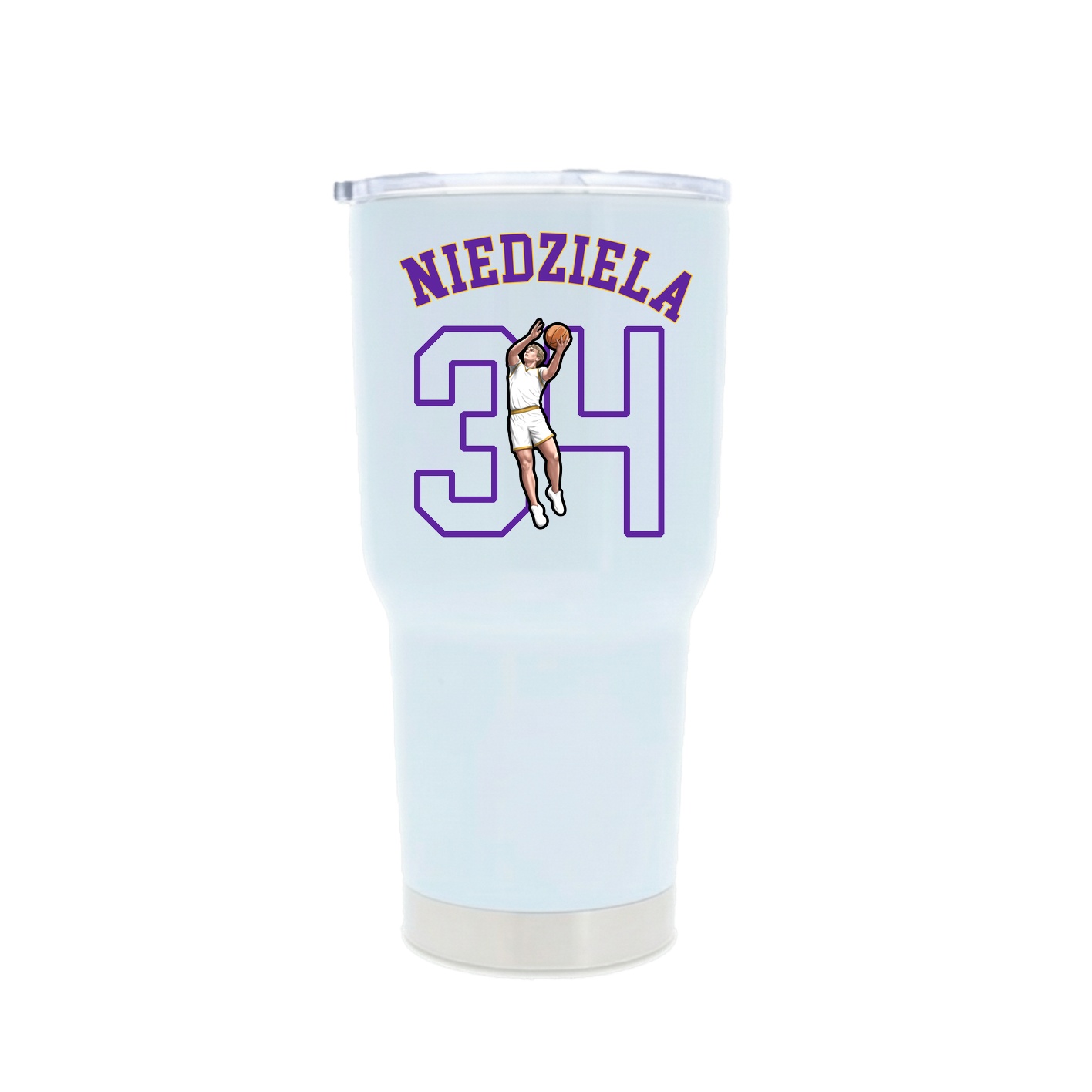 30oz Stainless Steel Tumbler — Shirsey Arch in White