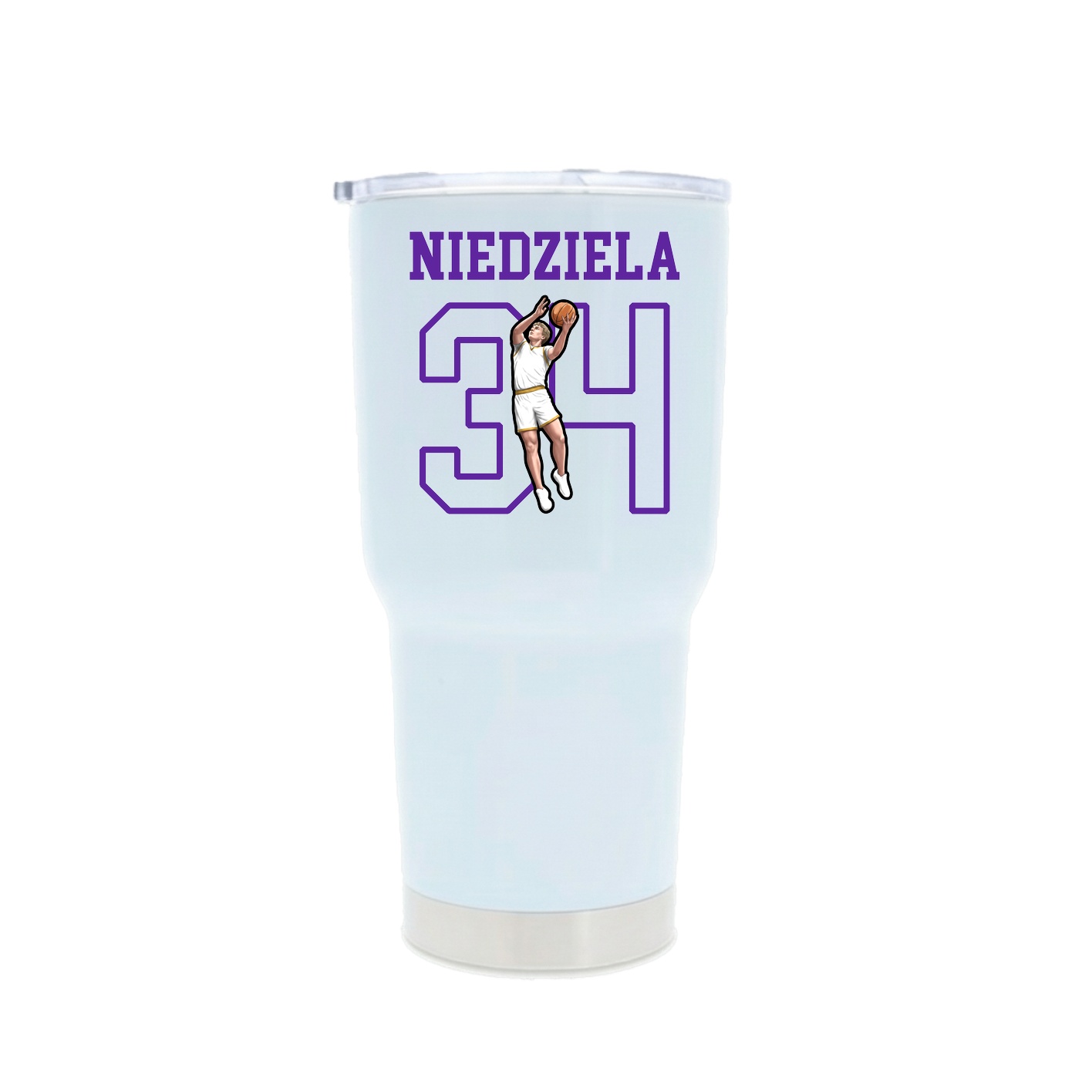 30oz Stainless Steel Tumbler — Shirsey in White