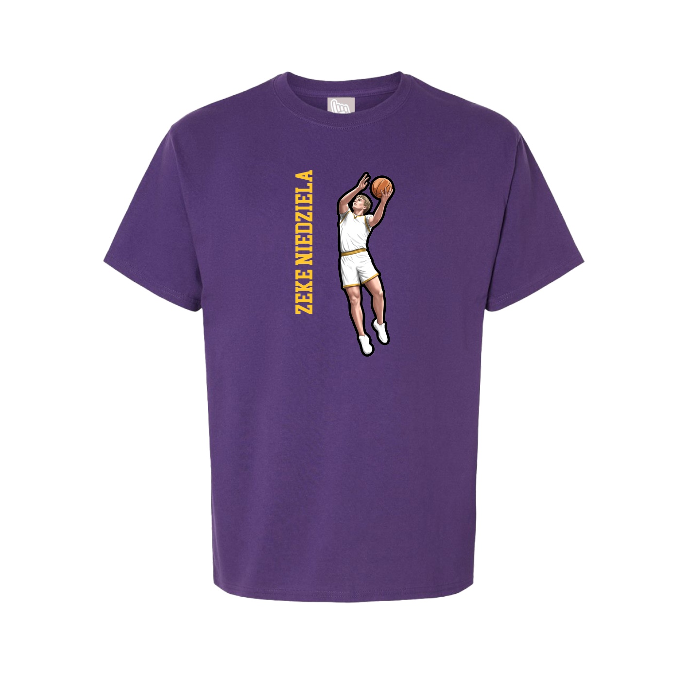 Tee — Name Vertical in Purple