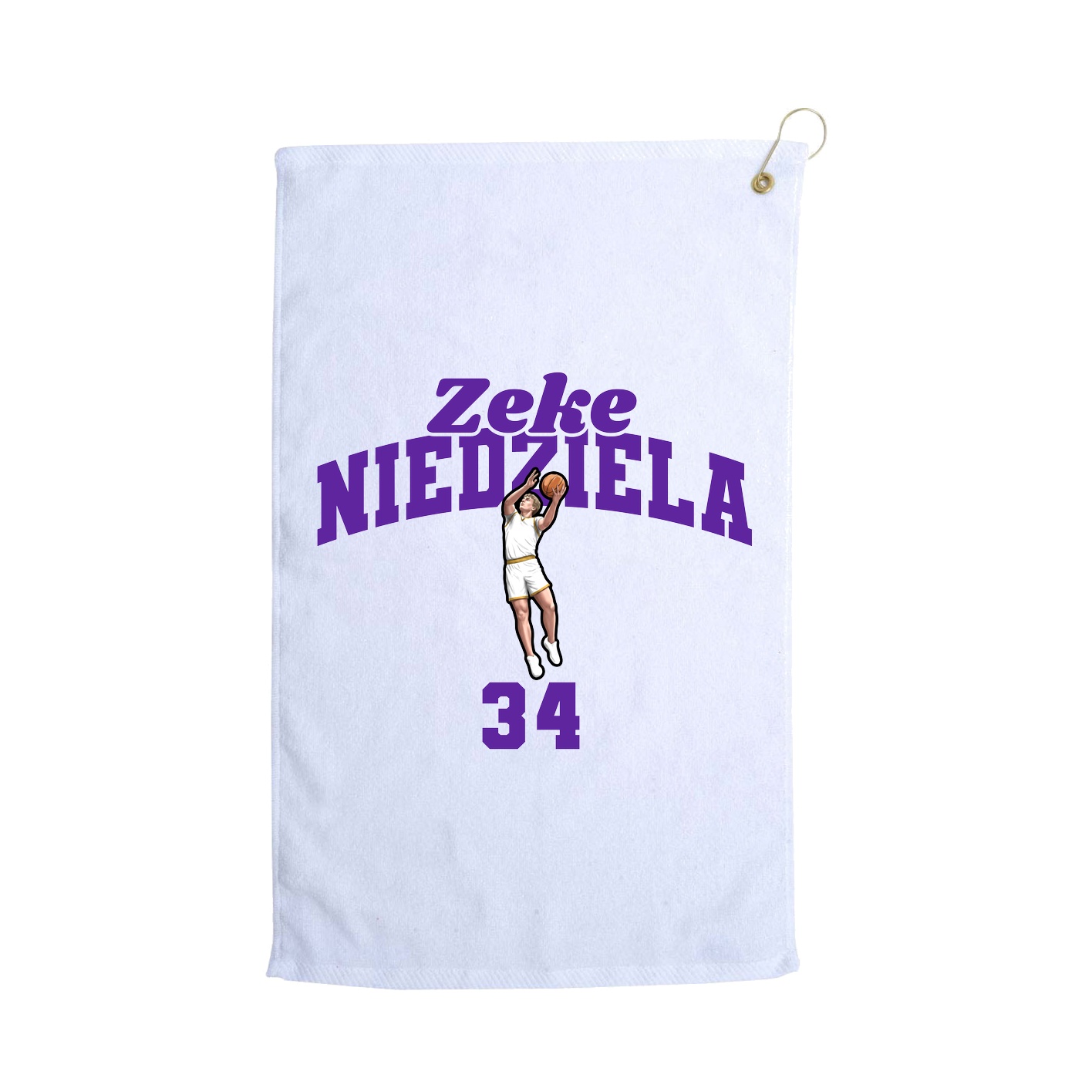 Golf Towel — Signature Arch in White