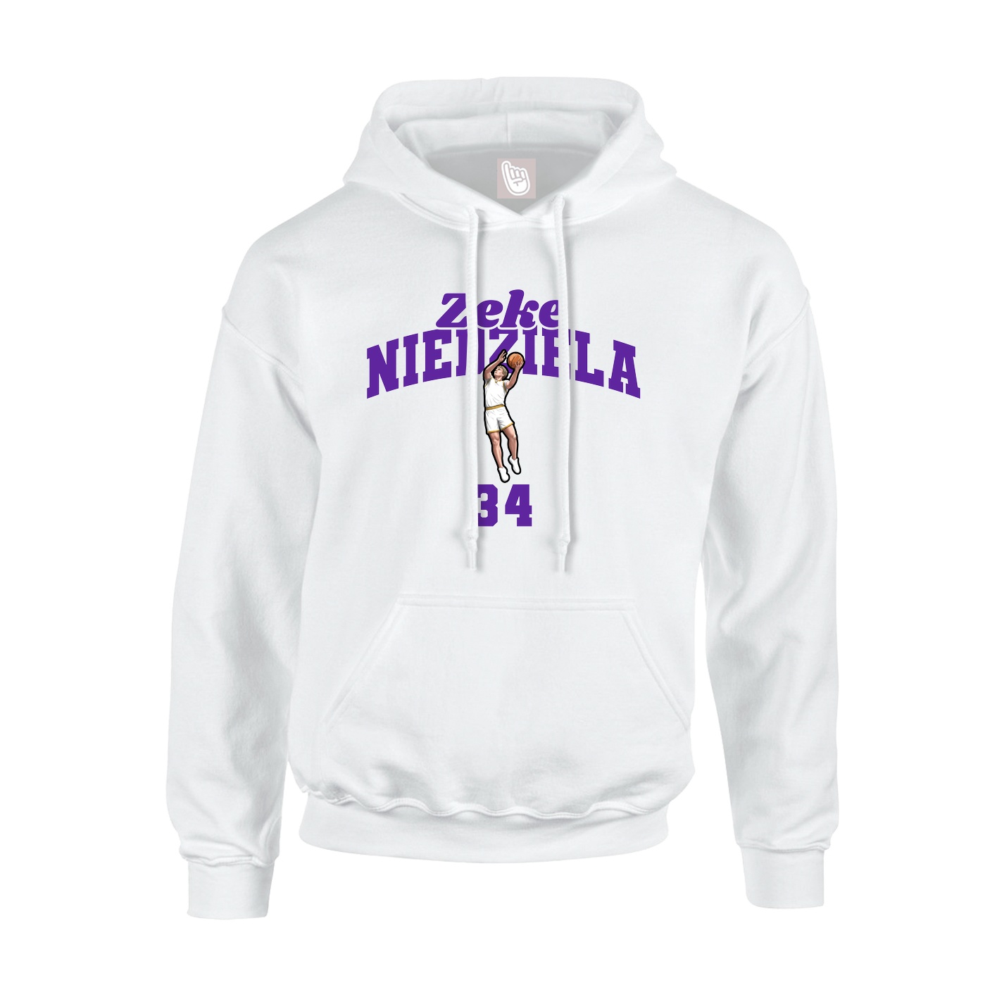 Hoodie — Signature Arch in White