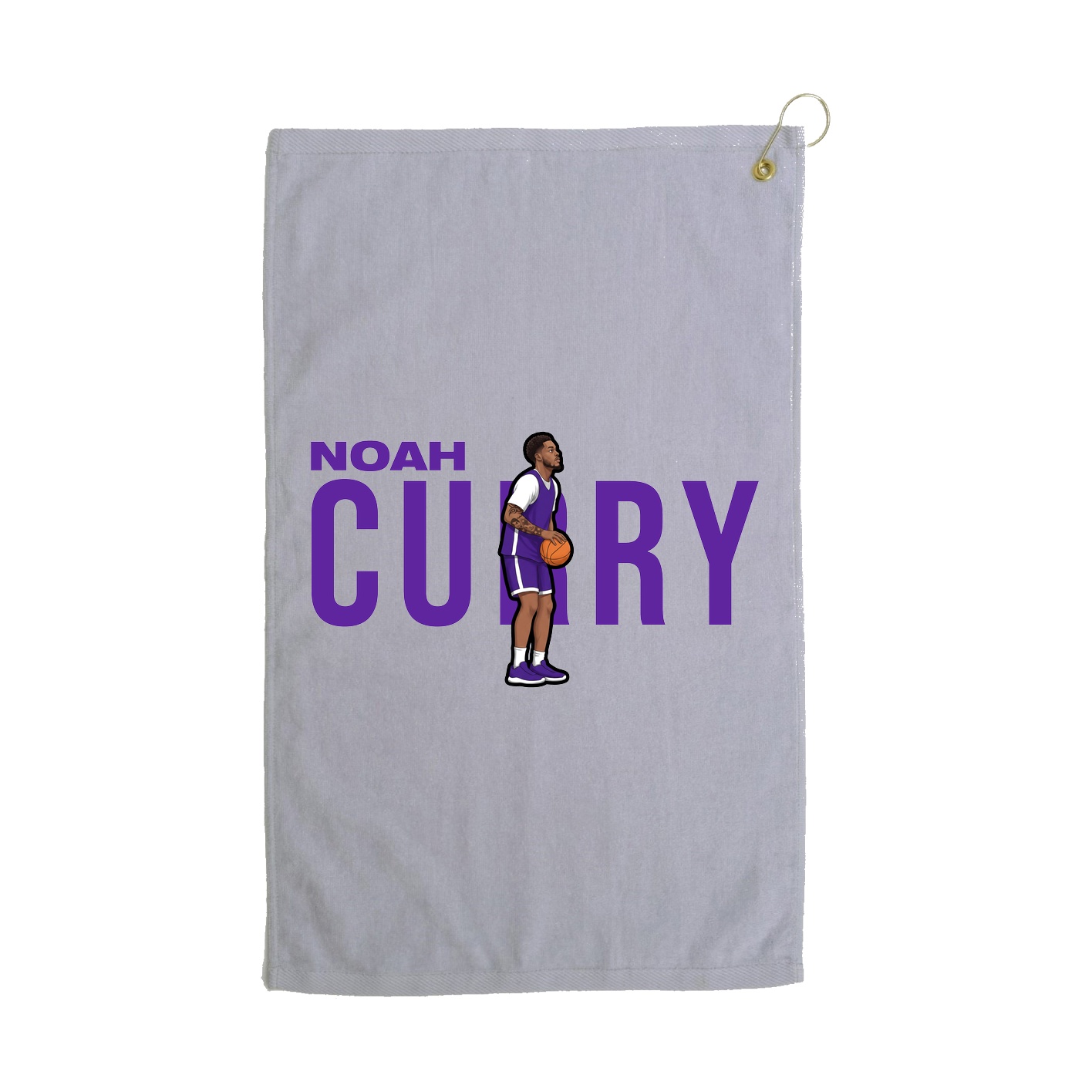 Golf Towel — Player Name in Grey