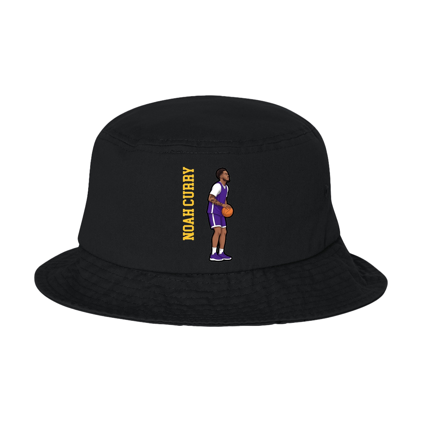 Bucket Cap — Name Vertical in Black