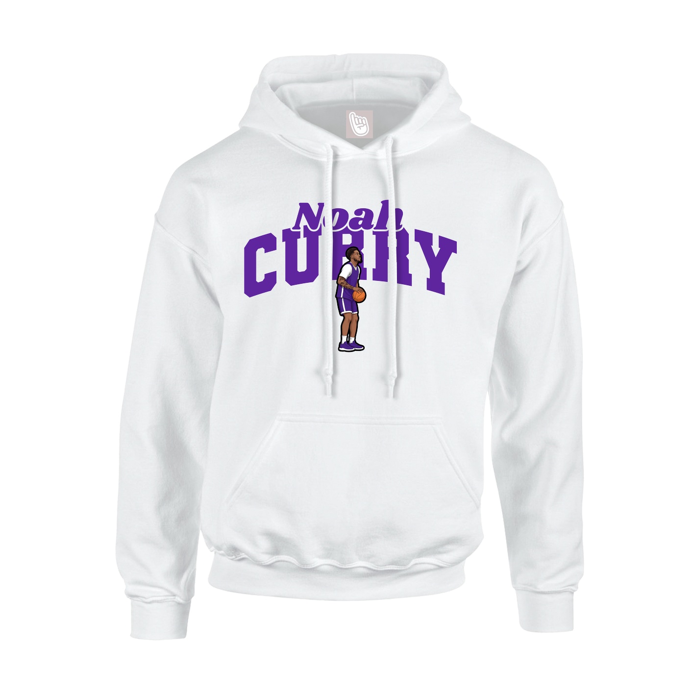 Hoodie — Signature Arch in White