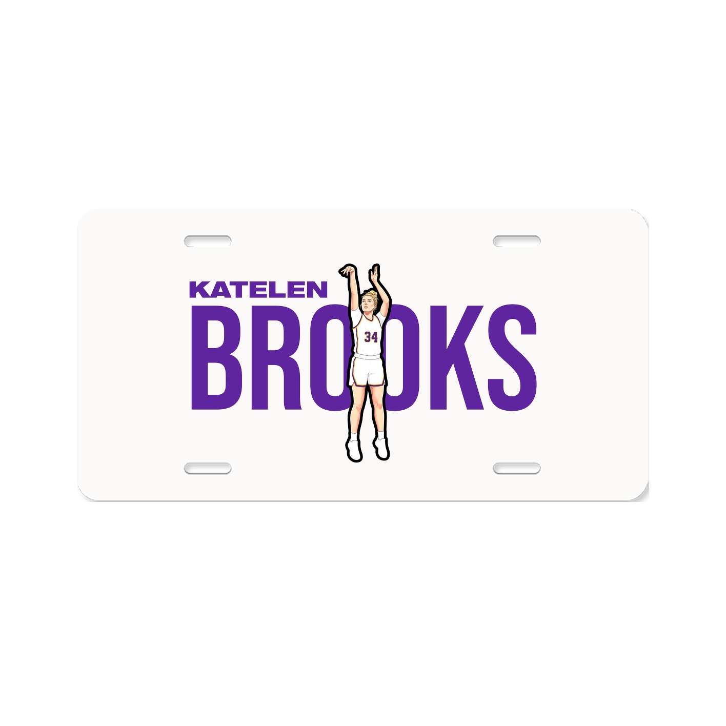 License Plate — Player Name in Classic