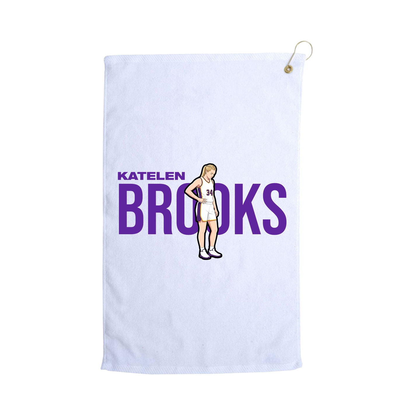 Golf Towel — Player Name in White