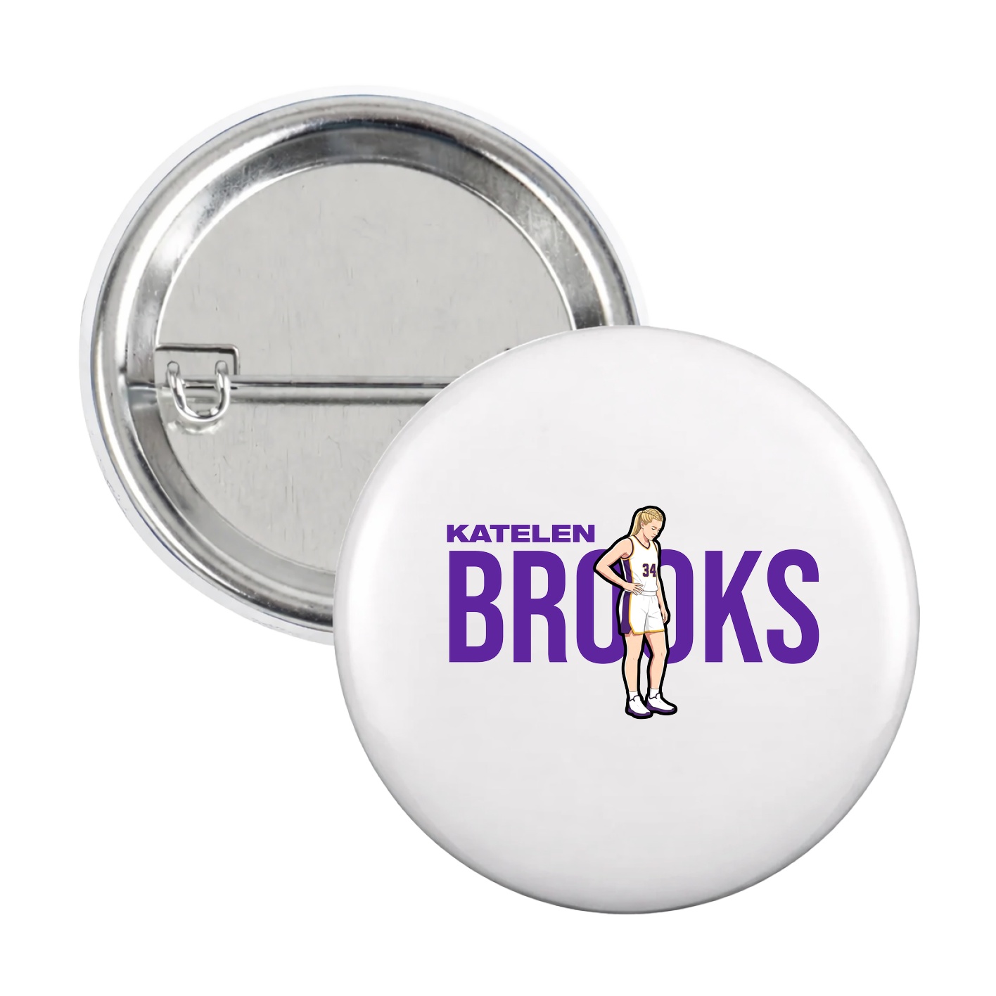 Game Day Button — Player Name in White