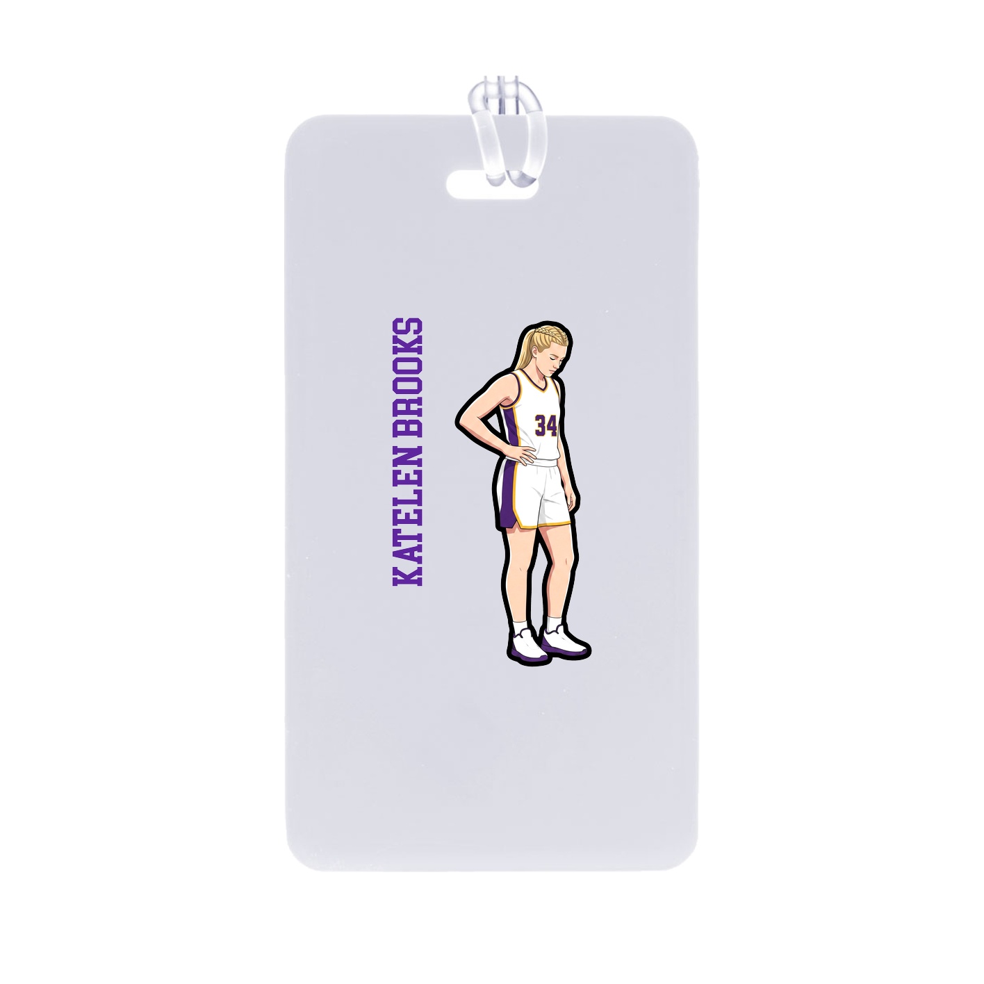 Bag Tag — Name Vertical in Classic