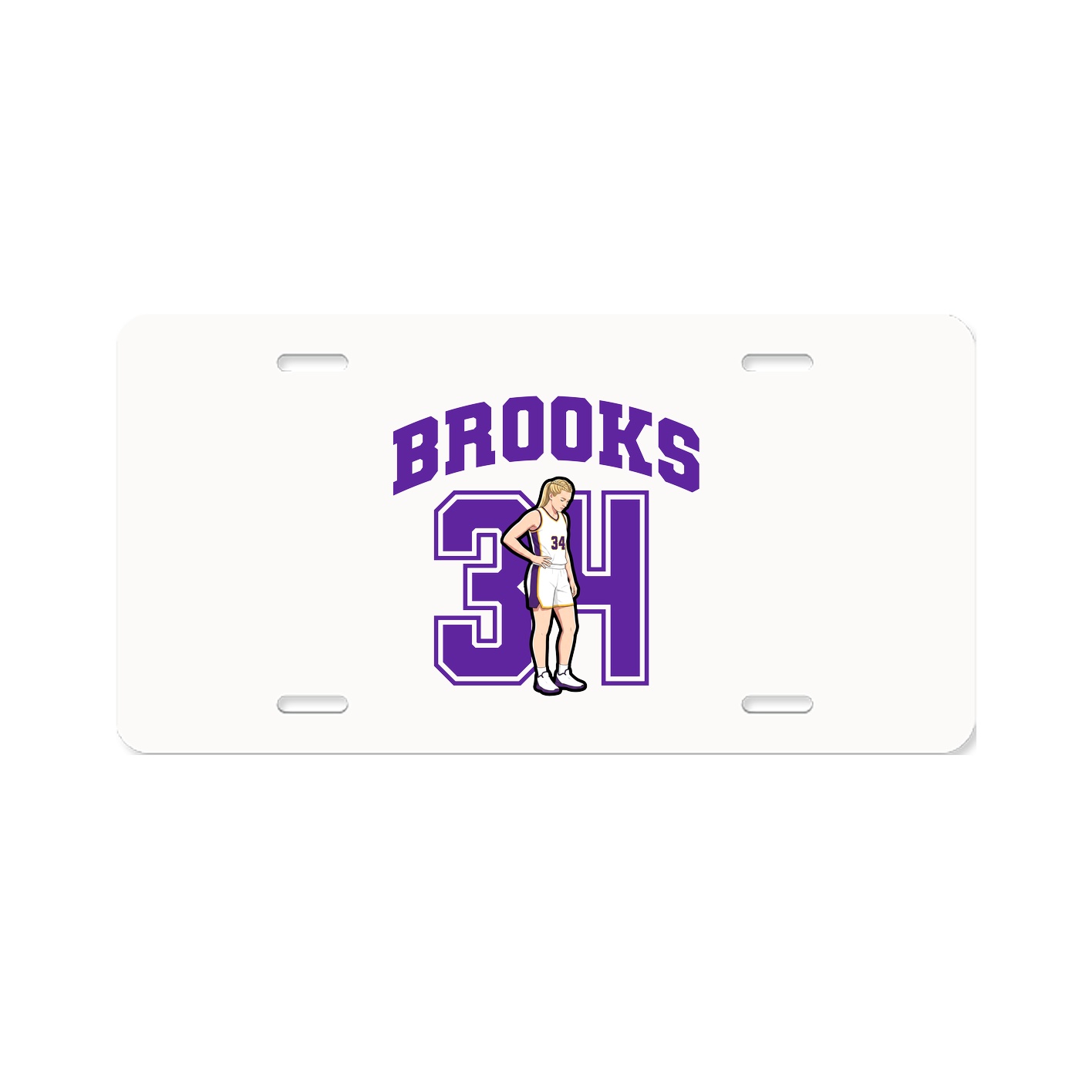 License Plate — Number in Classic