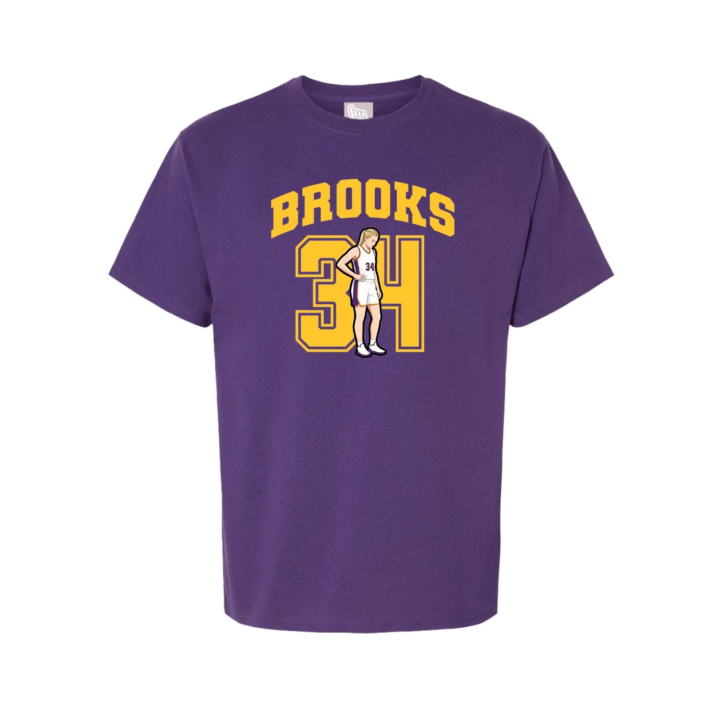 Youth Tee — Number in Purple