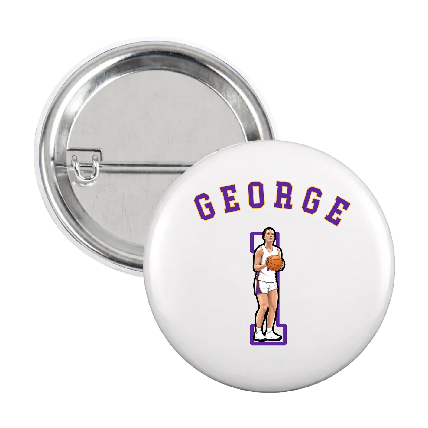 Game Day Button — Shirsey Arch in White