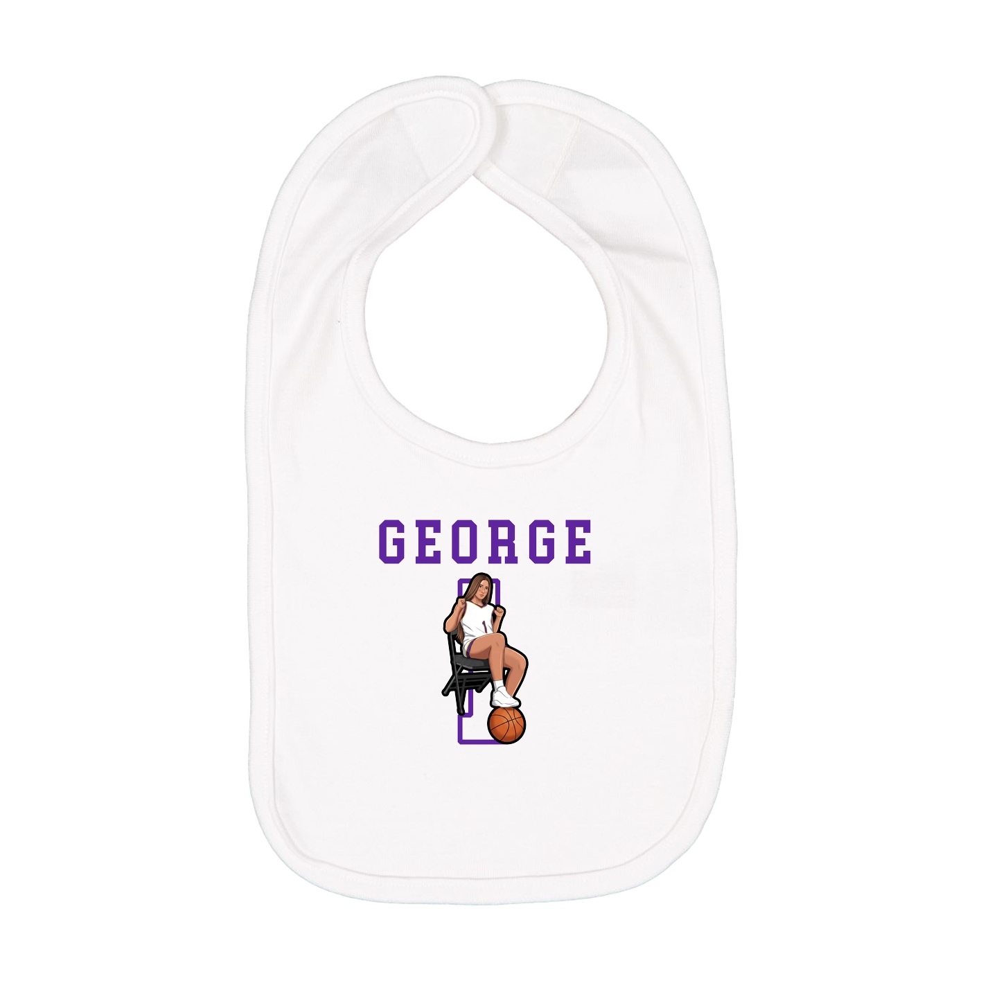 Infant Bib — Shirsey in White