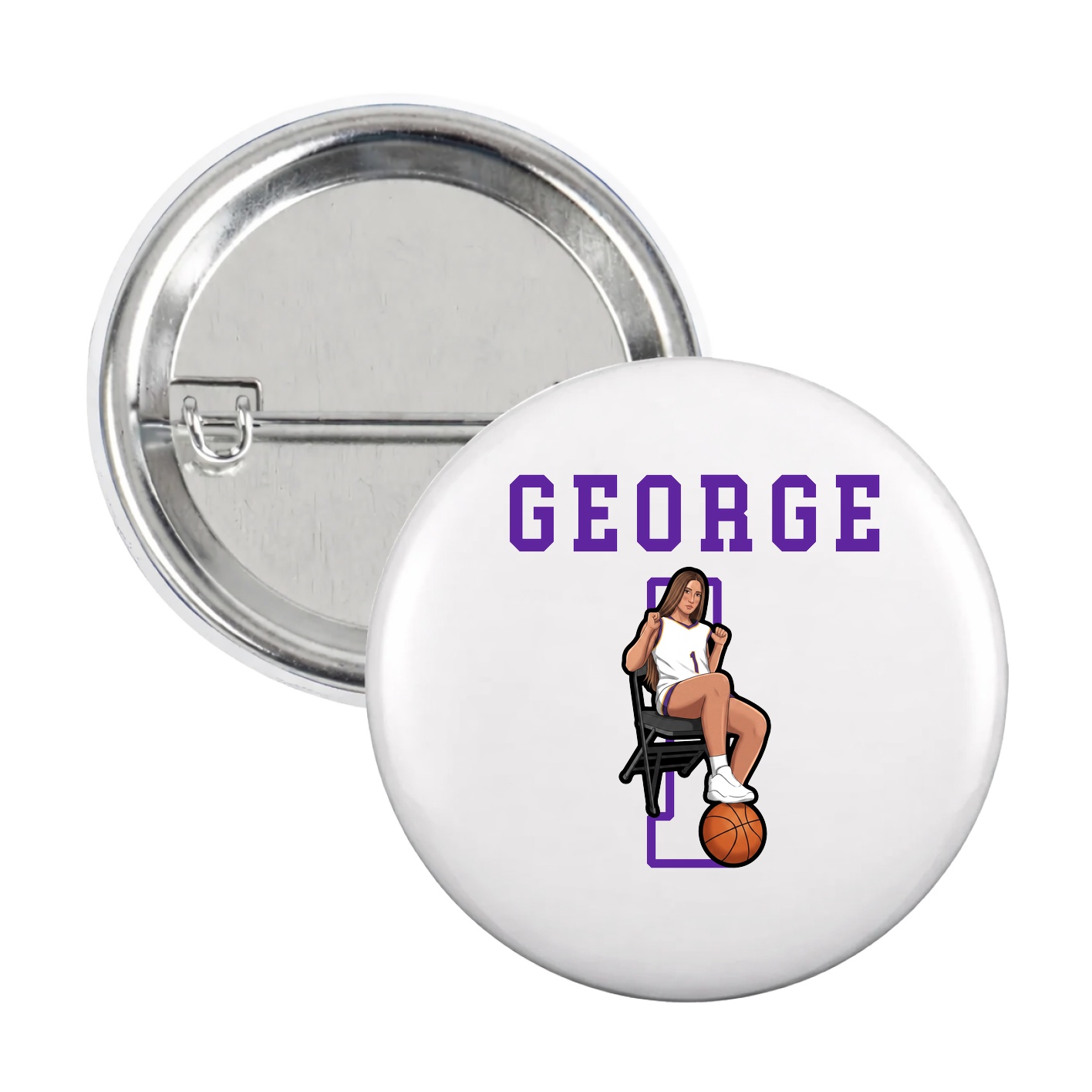 Game Day Button — Shirsey in White