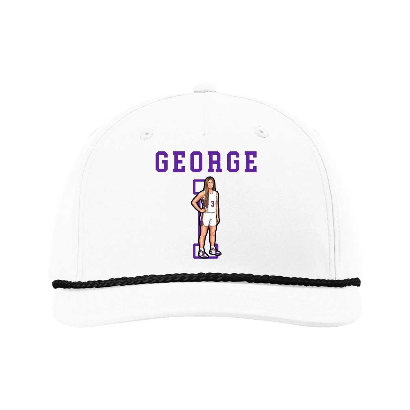 Five-Panel Classic Rope Cap — Shirsey in White