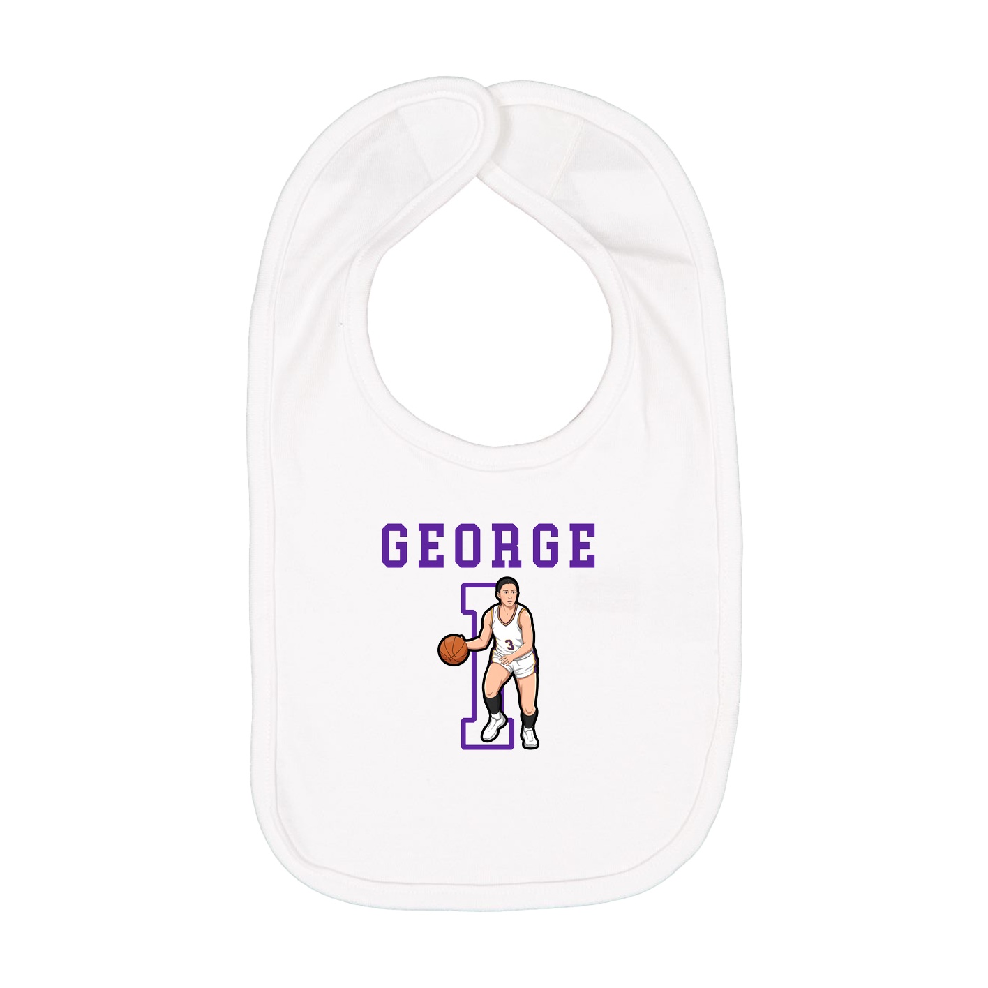 Infant Bib — Shirsey in White