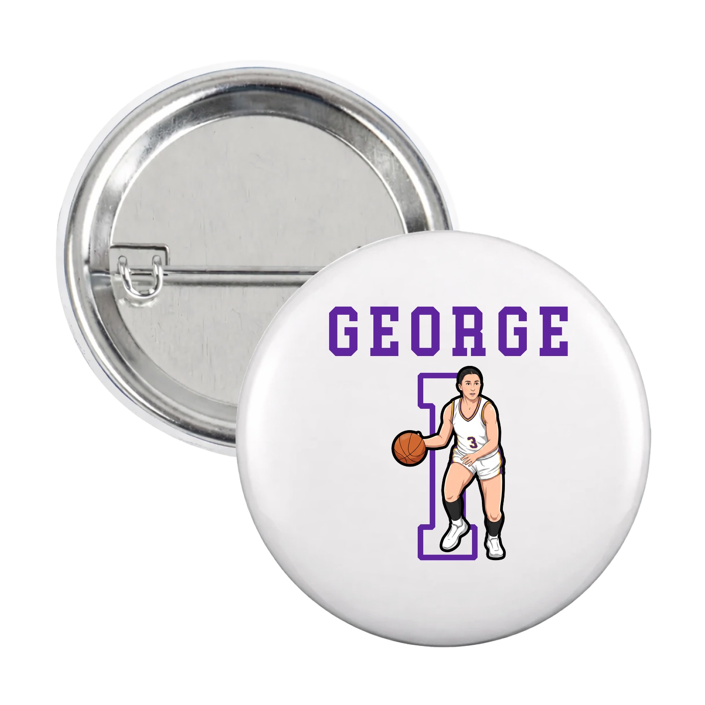 Game Day Button — Shirsey in White
