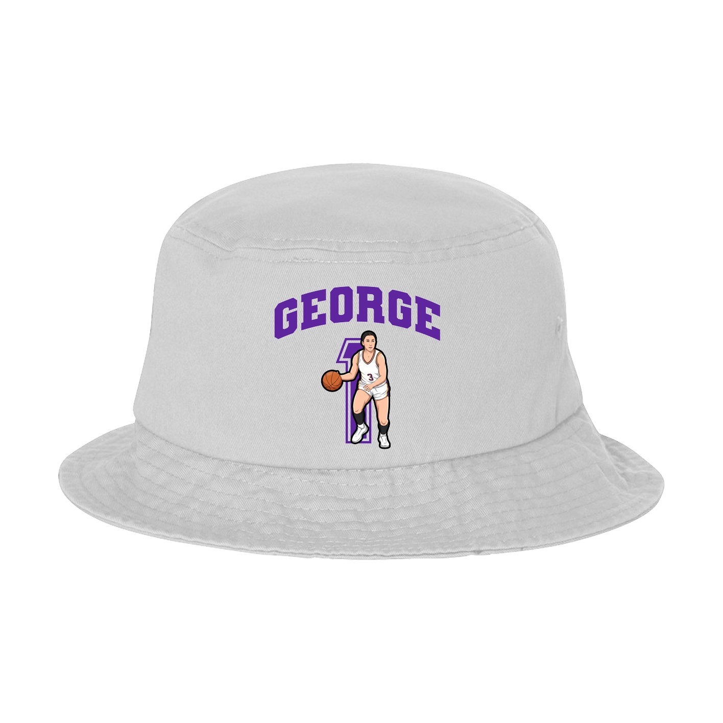 Bucket Cap — Number in White