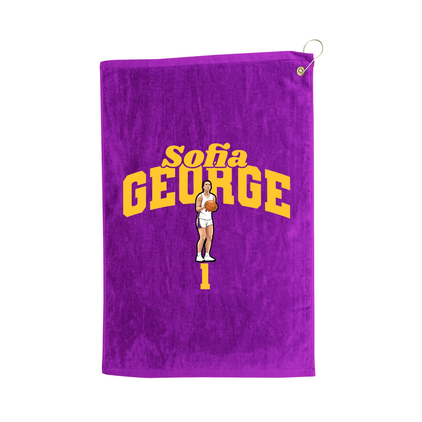 Golf Towel — Signature Arch in Purple