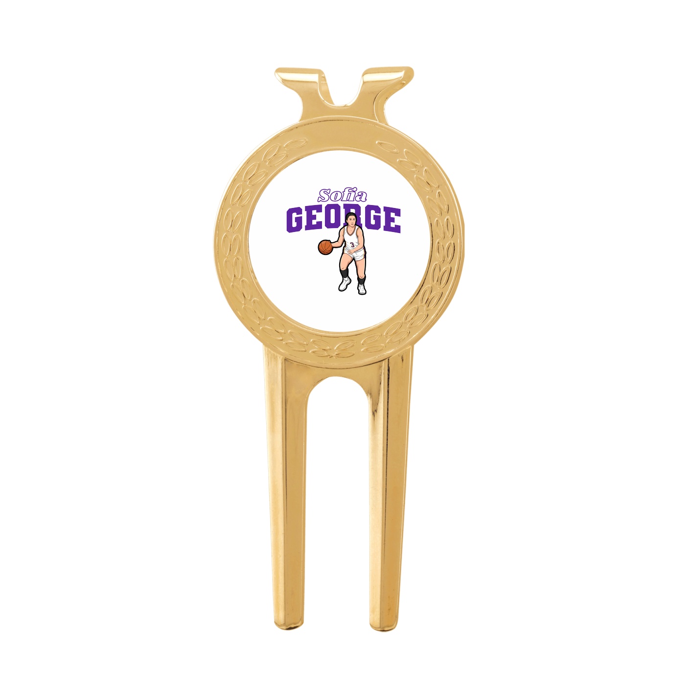 Divot Tool with Ball Marker — Name Arch in Classic