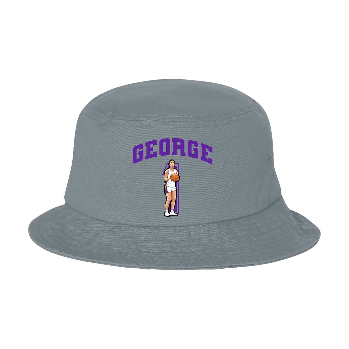 Bucket Cap — Number in Grey