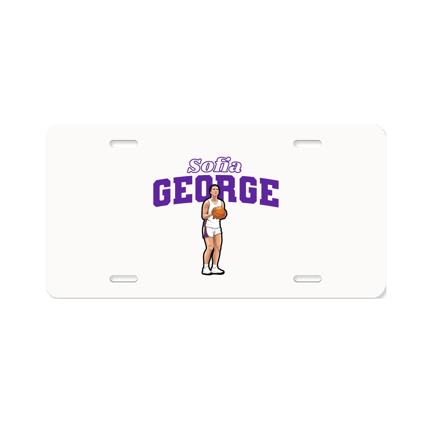 License Plate — Name Arch in Classic