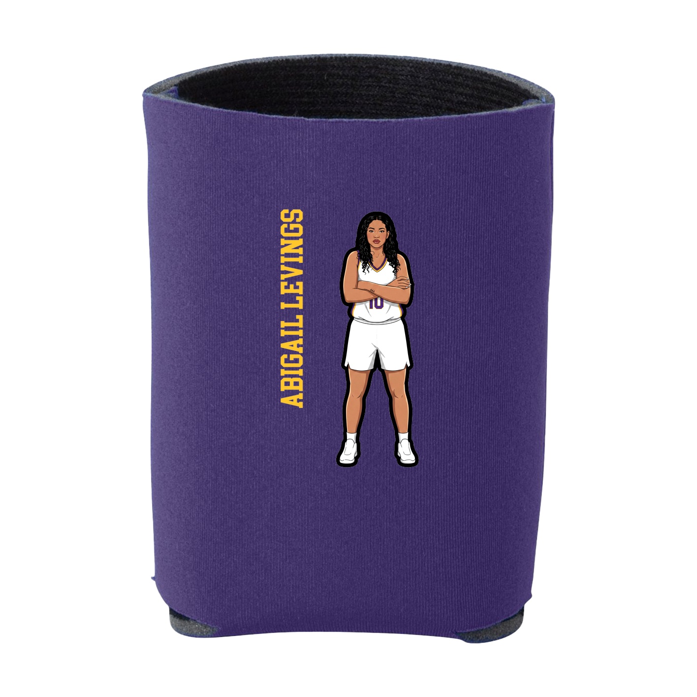 Can Holder — Name Vertical in Purple