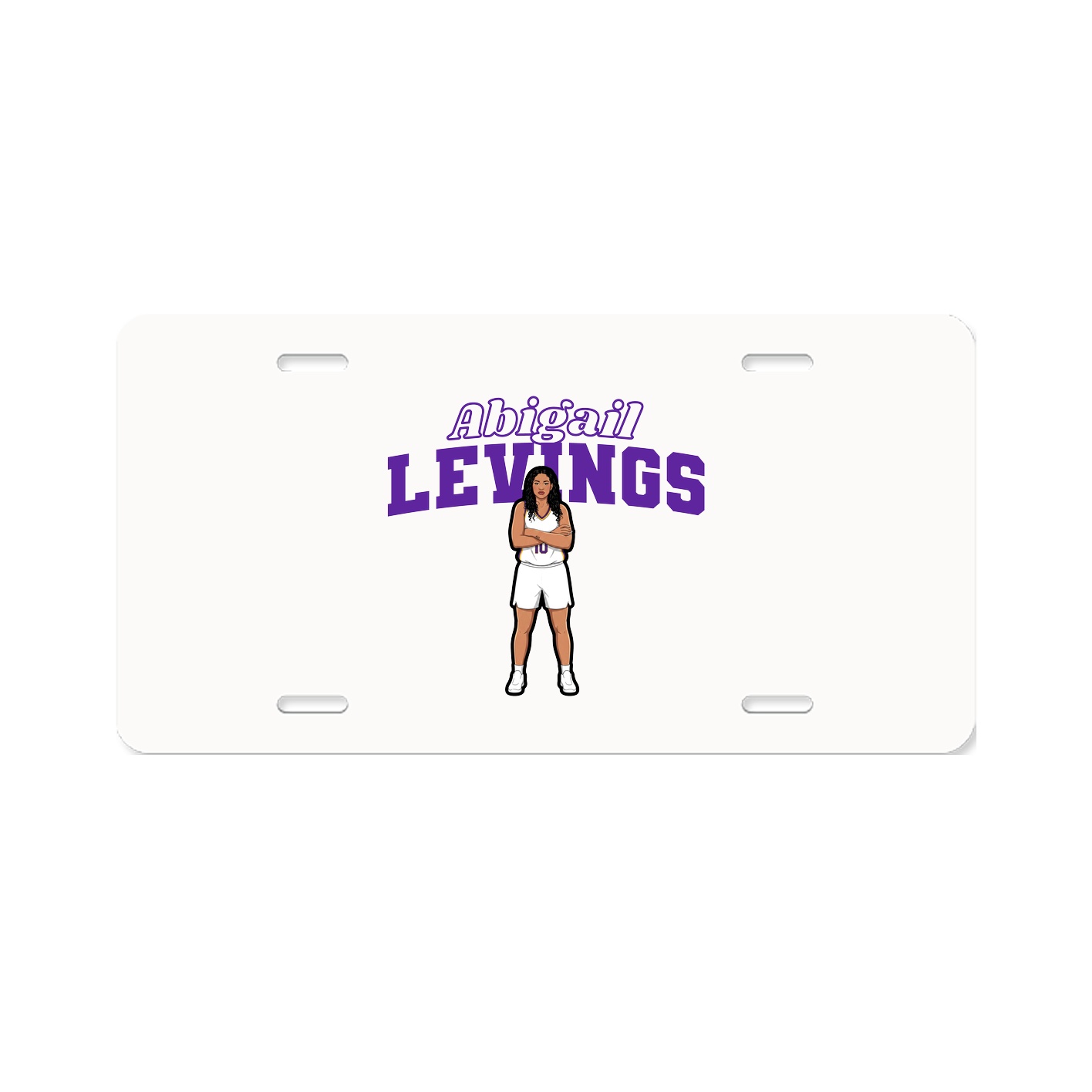 License Plate — Name Arch in Classic