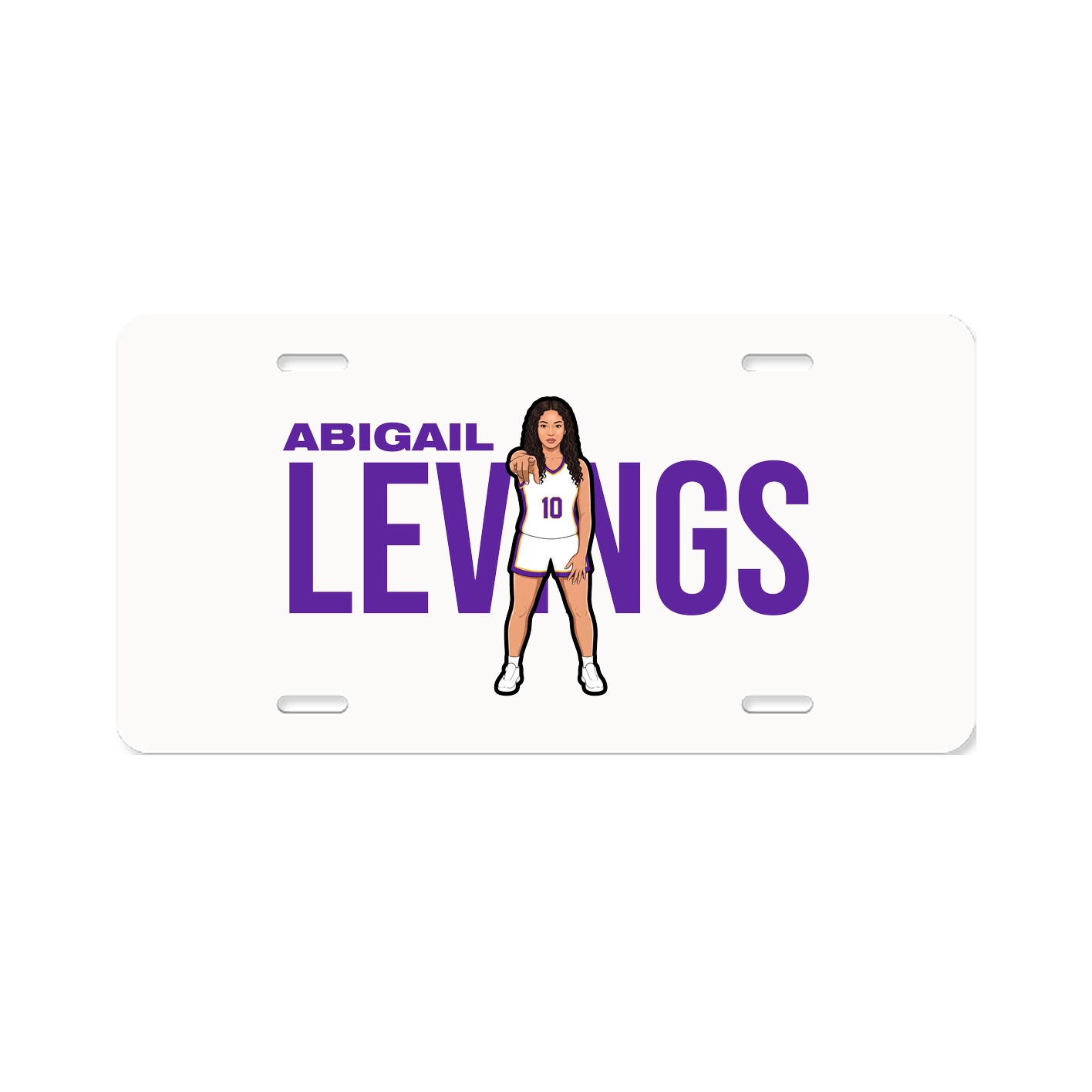 License Plate — Player Name in Classic