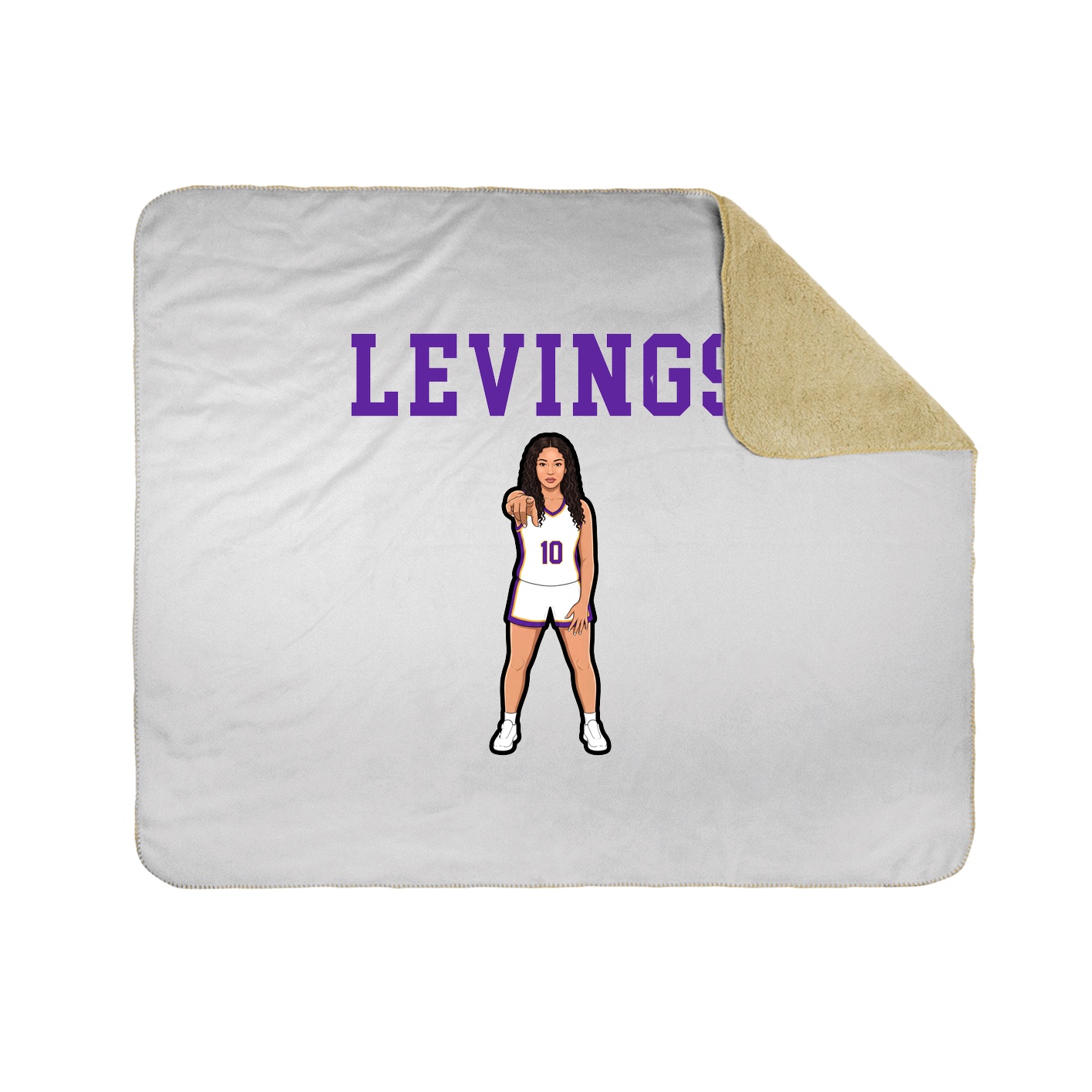 Throw Blanket — Shirsey in White