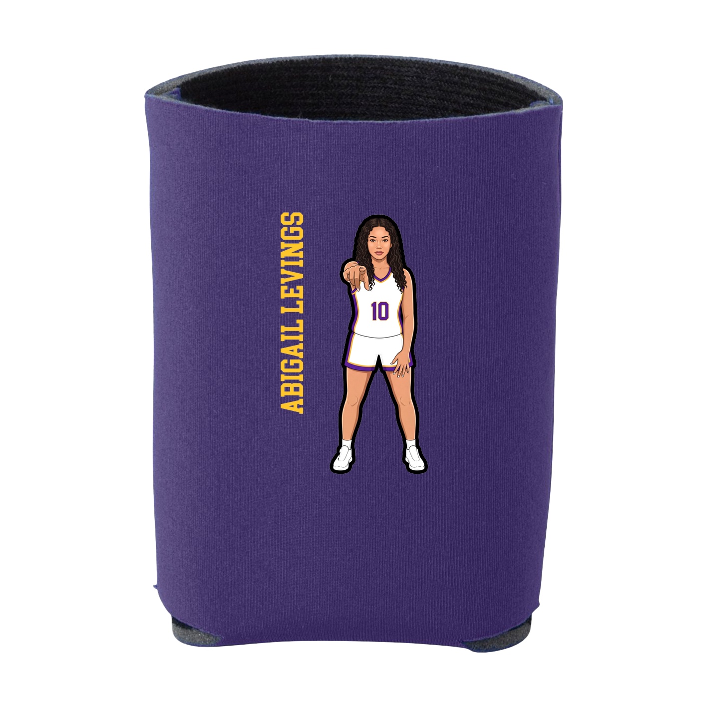 Can Holder — Name Vertical in Purple
