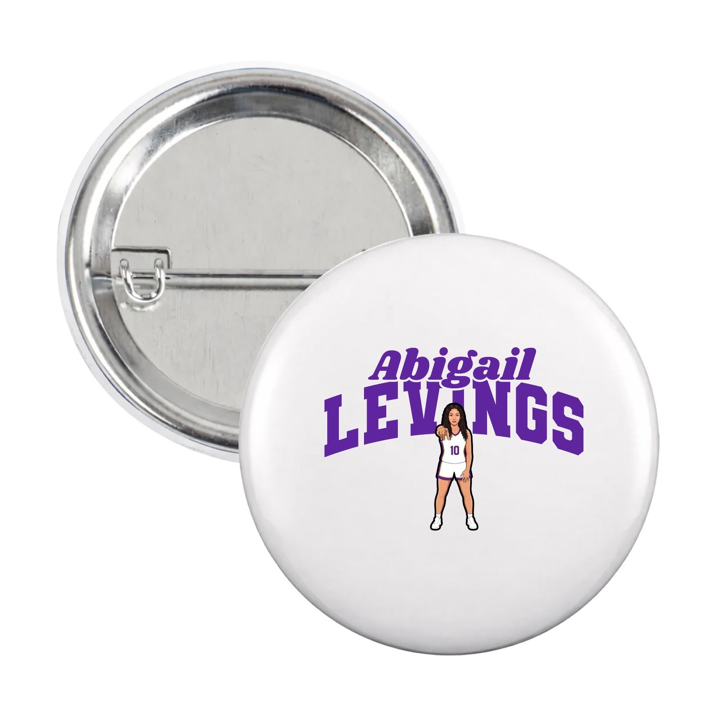 Game Day Button — Signature Arch in White