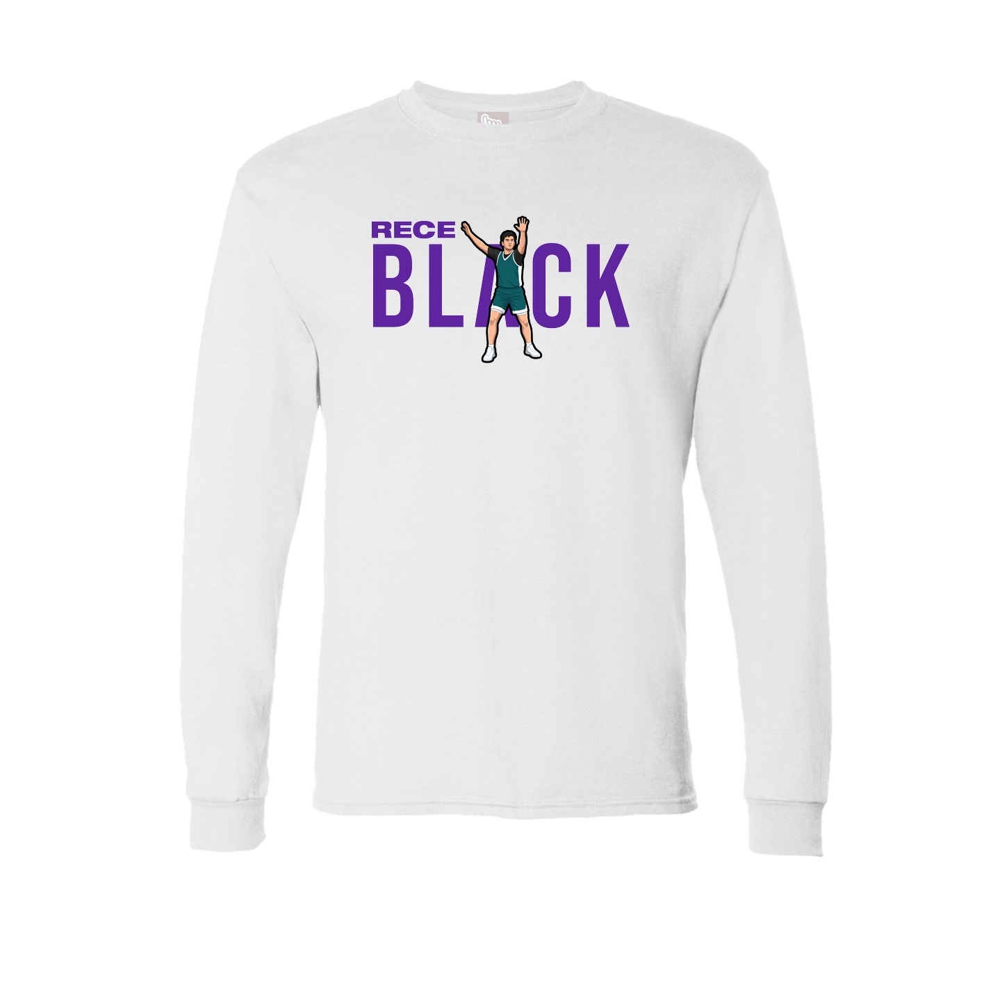 Long Sleeve Tee — Player Name in White