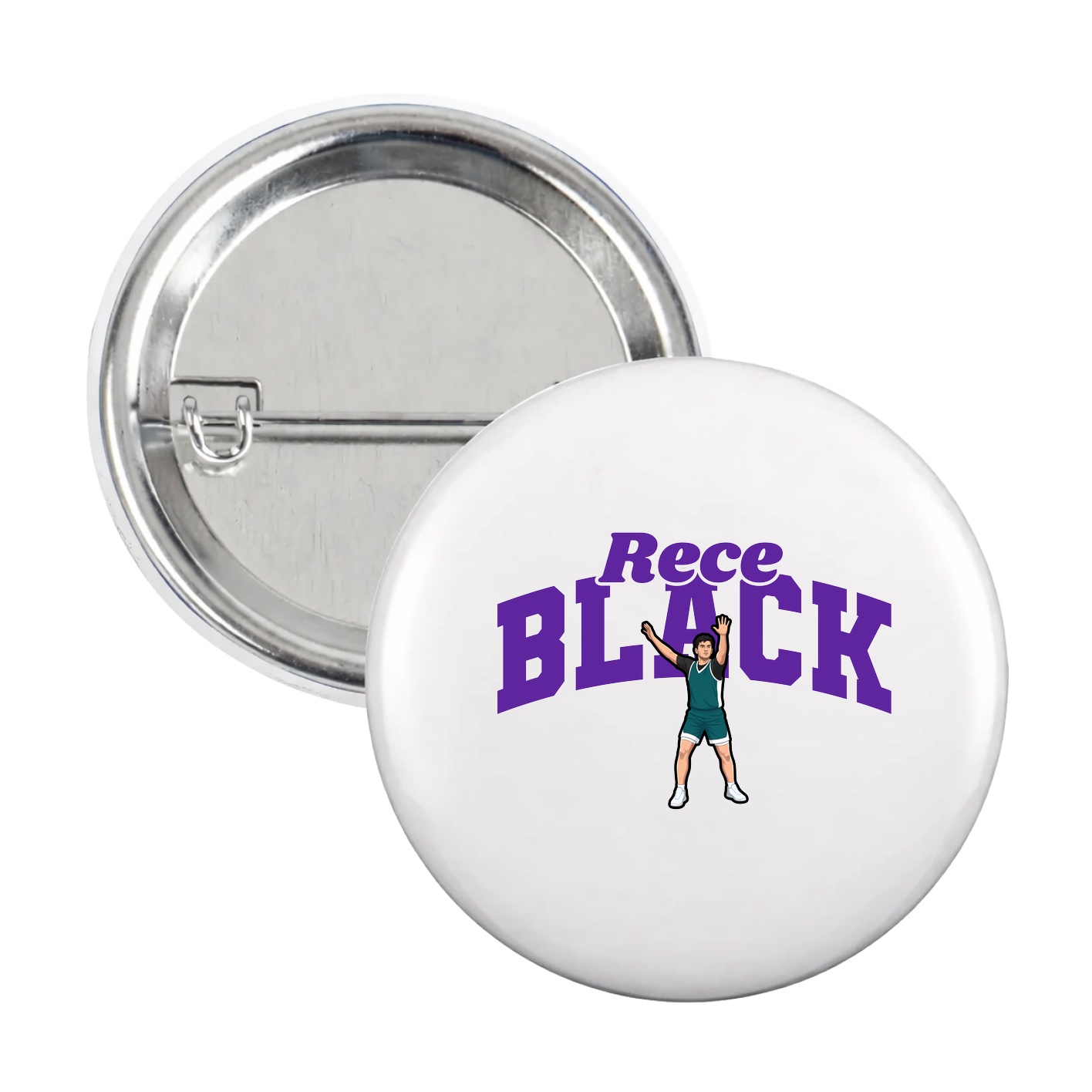 Game Day Button — Signature Arch in White
