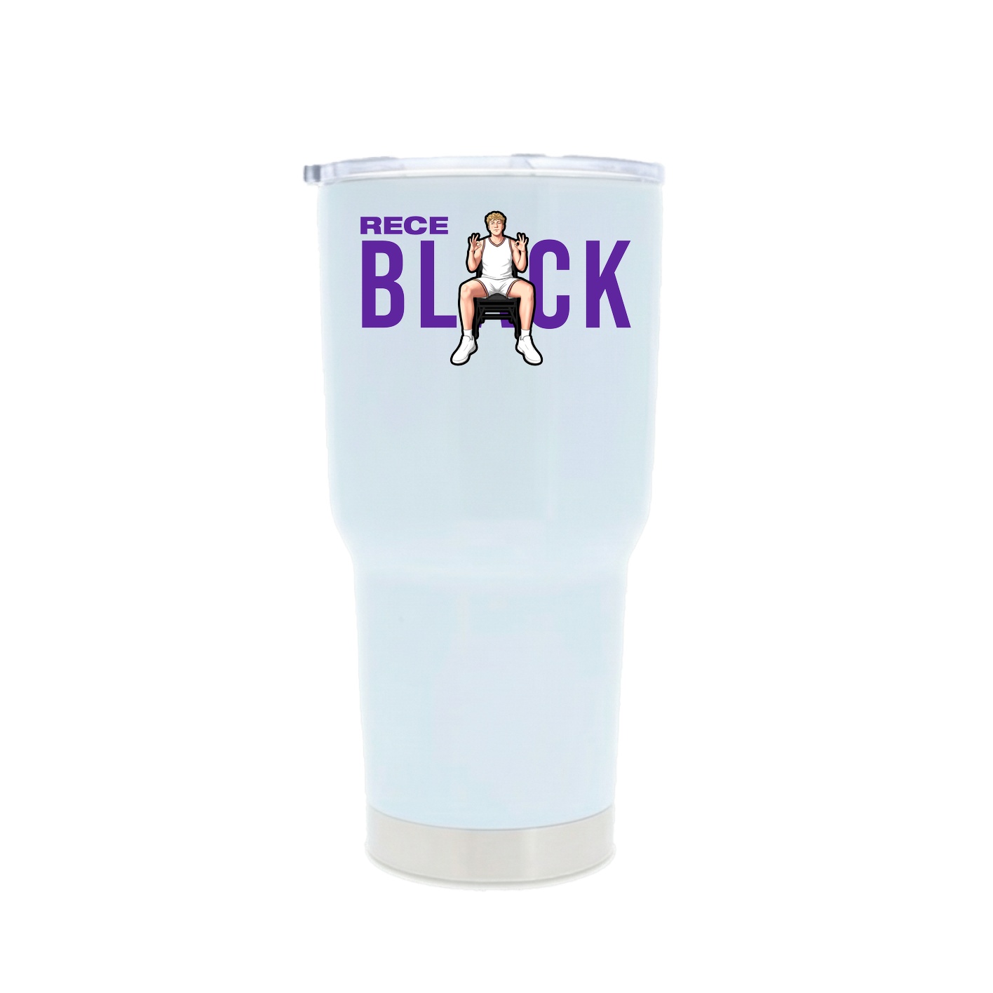 30oz Stainless Steel Tumbler — Player Name in White