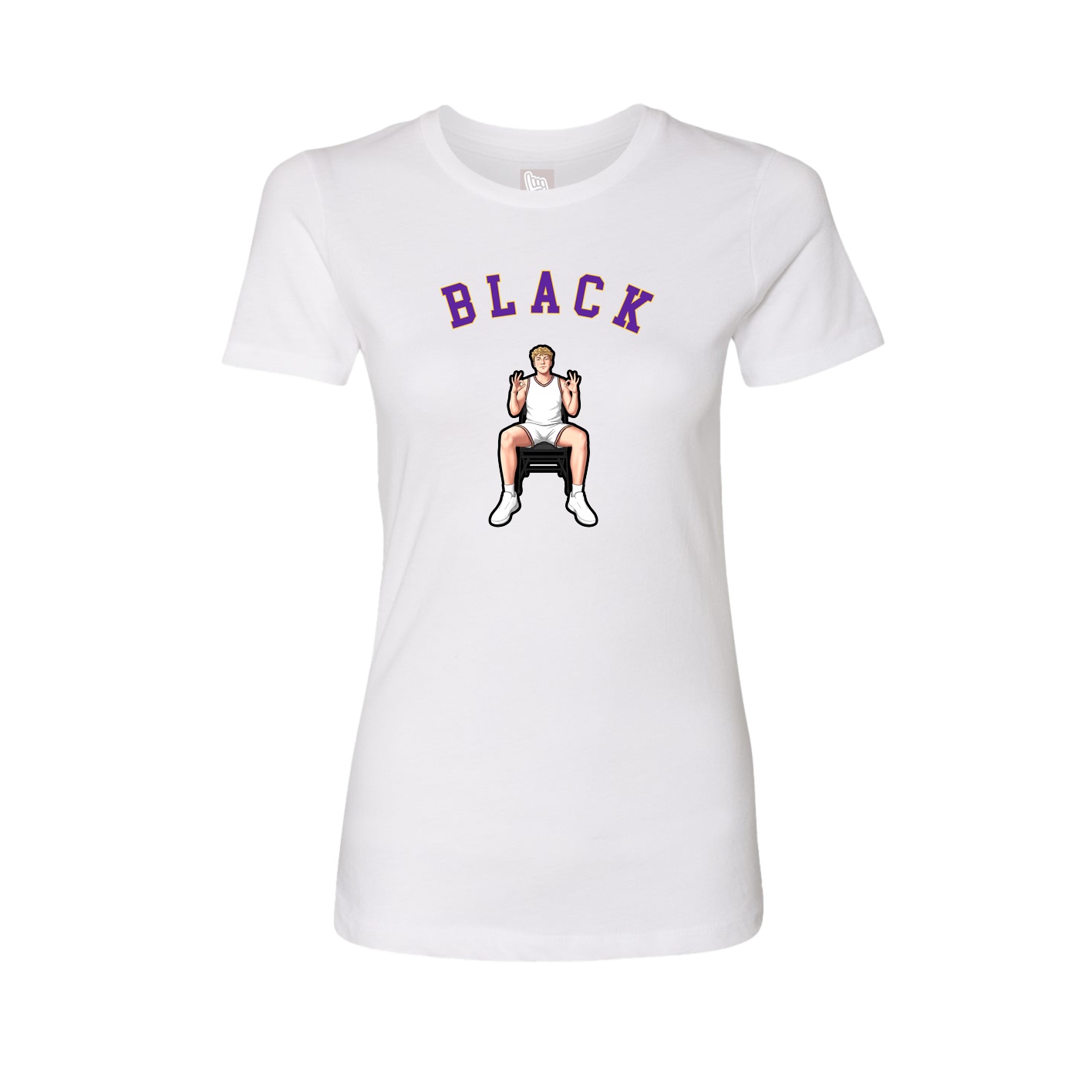 Fitted Women's Tee — Shirsey Arch in White