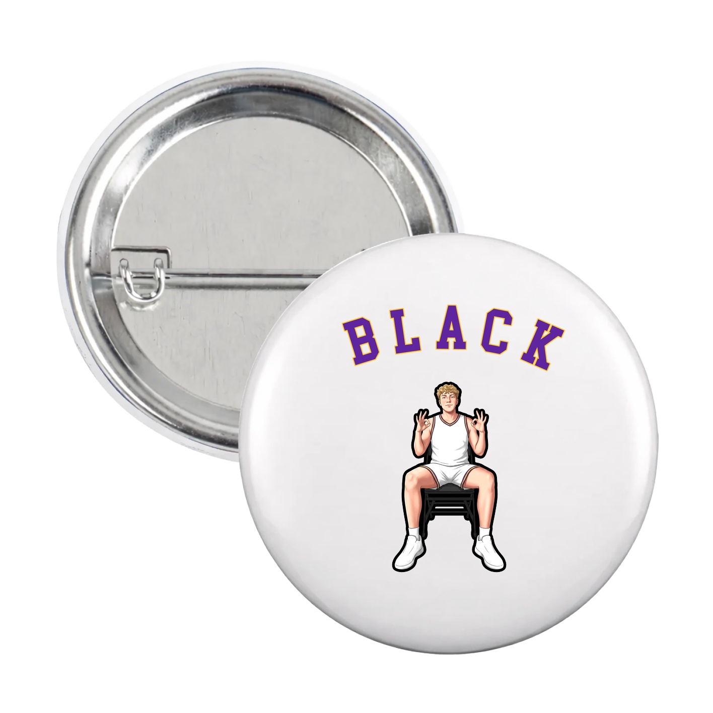 Game Day Button — Shirsey Arch in White
